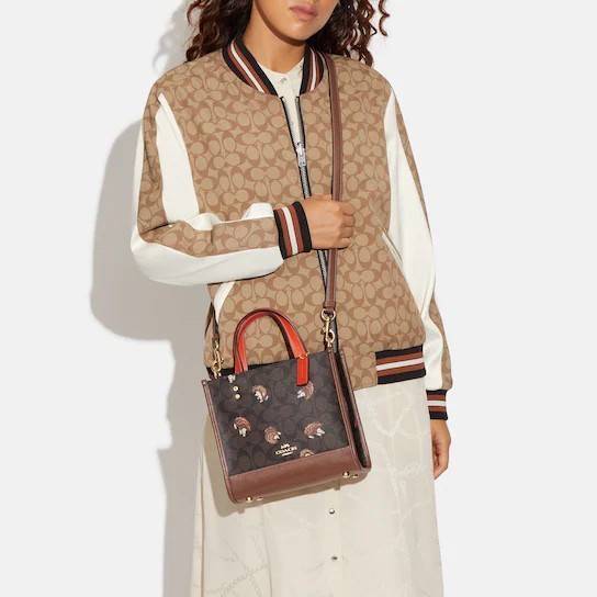 COACH DEMPSEY TOTE IN SIGNATURE CANVAS WITH HEDGEHOG PRINT 🦔 ((CC769)) เม่นเต้นรำ สวย น่ารัก มากๆค่ะ ใหม่กันต่อ ไปสวยกันให้สุดค่ะ! กับกระเป๋าทรงTOTE รุ่นใหม่ล่าสุด 🌟จุดเด่นของรุ่นนี้คือปริ้นท์ลายเม่นเต้นรำทั้งใบ น่ารักน่าเอ็นดูมากๆค่ะ เปิด