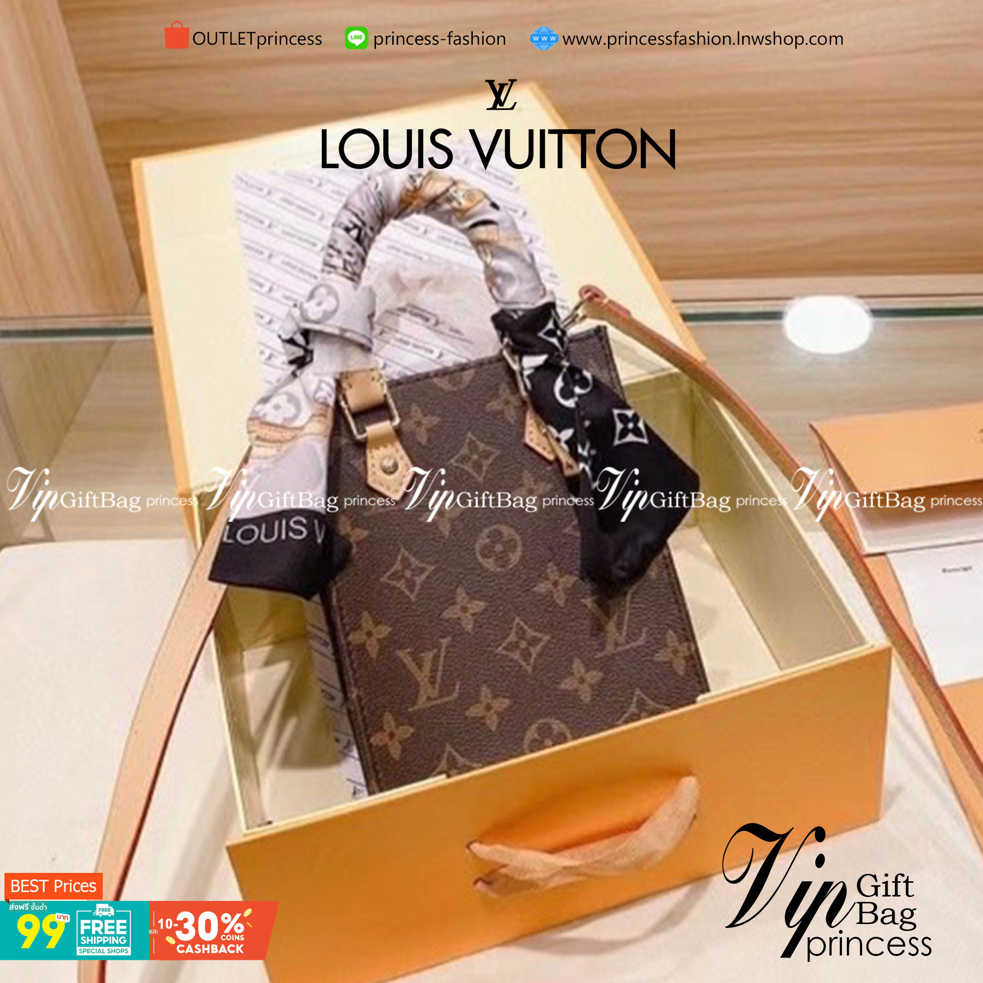 VIP 】หนังแท้ LV Louis Vuitton mini Tote Bag กระเป๋าสะพายข้างลายโมโนแกรม ด้านในโล่ง ใส่กระเป๋าตังค์ ใส่โทรศัพท์ Iphone+ ได้ น้ำหนักเบา มาพร้อมกล่องและลิปบิ้นแบรนด์ สวยหรูดูแพง จะซื้อใช้เองหรือเป็นของขวัญก็เหมาะ ได้ไปไม่ผิดหวังค่ะ ไอเท็มนี่ไม่ควรพลาดค่า