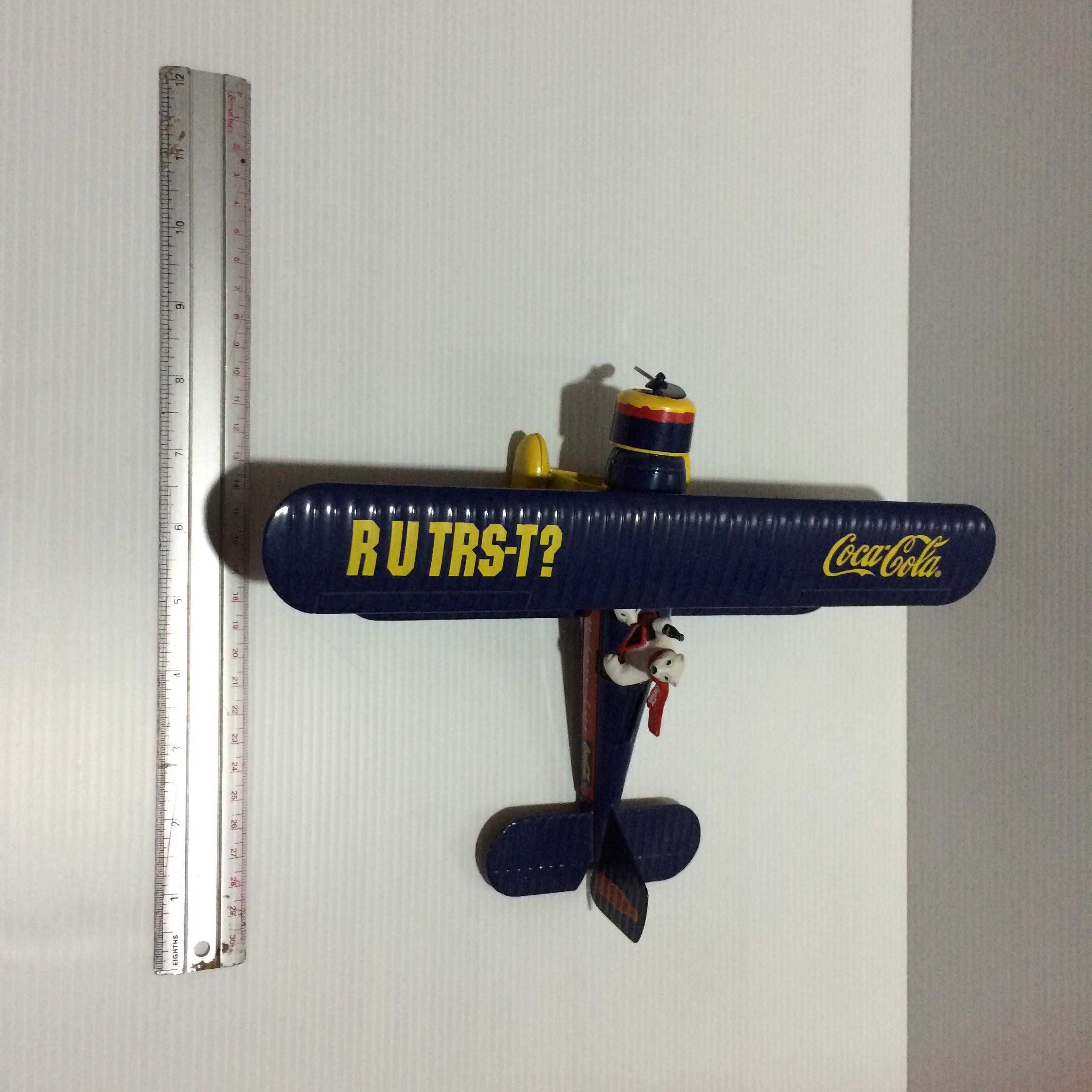 ERTL Vintage 1996 Diecast Coca Cola Airplane Coin Bank เหล็กทั้งลำ มือสองสภาพดีค่ะ