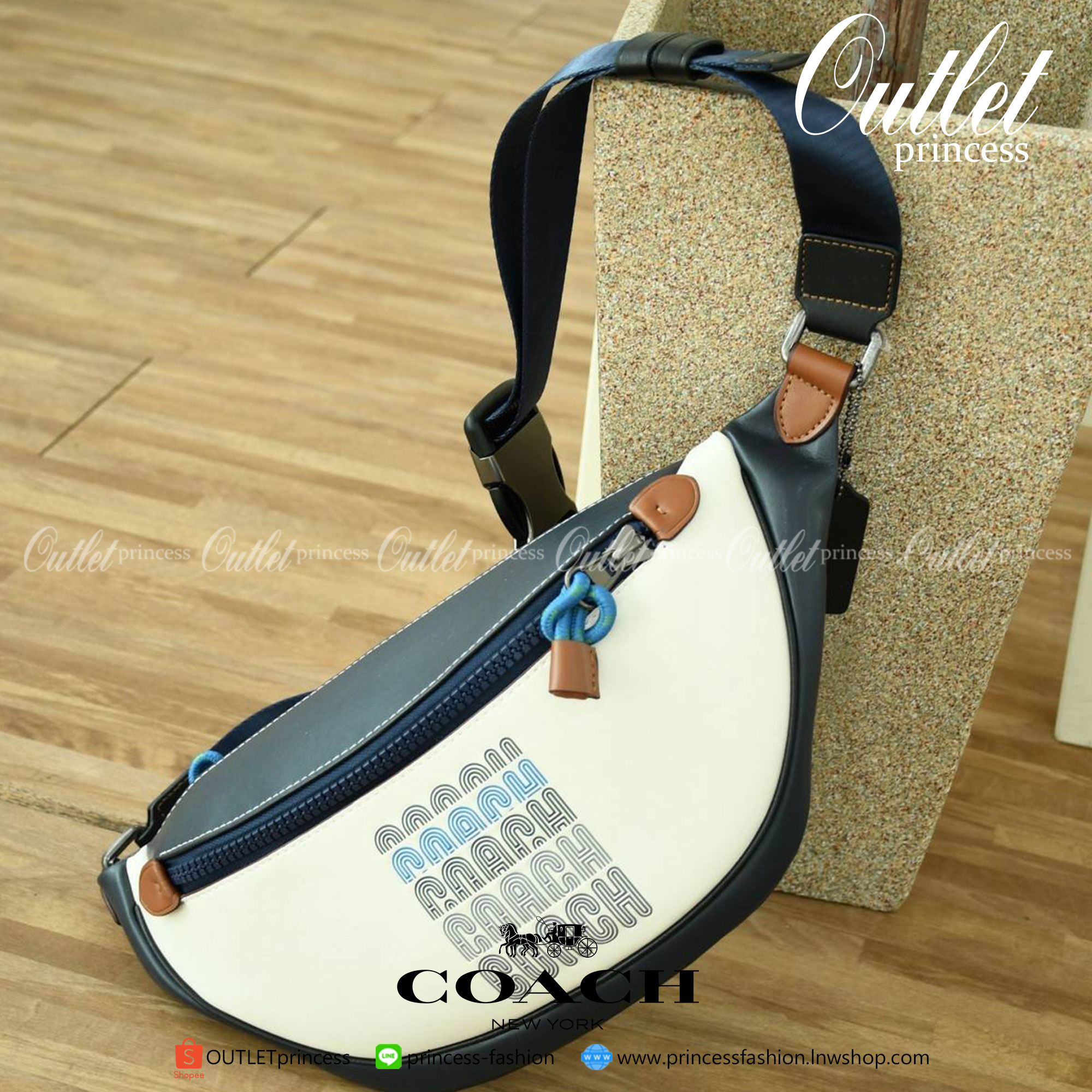 Coach F84711 Warren Mini Belt Bag In Signature Canvas กระเป๋าคาดอก คาดเอว ขนาดกำลังดี ใช้งานง่าย ใช้ได้ทั้งหญิงและชาย