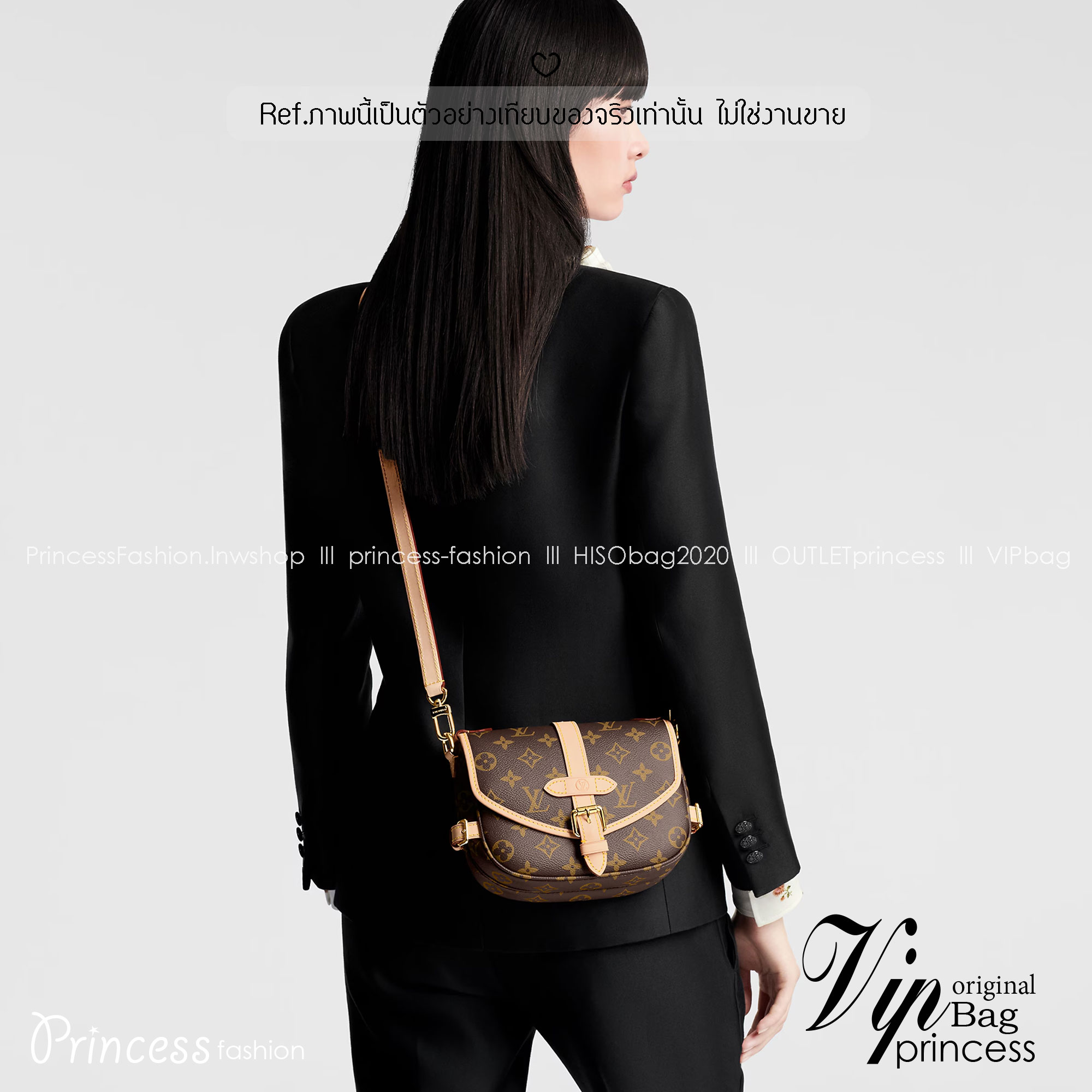 LV Saumur BB Monogram Canvas Bag กระเป๋าดีไซน์คลาสสิคแฝงดีเทลความหรู ร่วมสมัยคงเอกลักษณ์ดั้งเดิม รูปทรงอานม้าและหัวเข็มขัด