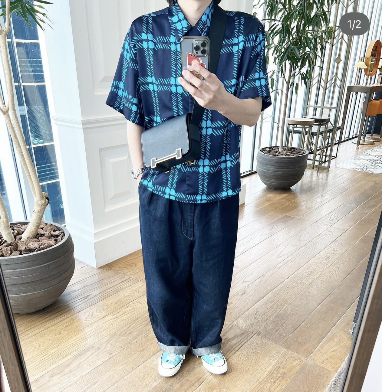 HERMES Chevre Mysore Geta Messenger Bag 20cm กระเป๋าทรงกล่องแมสเซ็นเจอร์แบรนด์หรู เอกลักษณ์ของความสง่างาม เกรดออริ สลับแท้ 1:1 ใช้งานต่างประเทศได้