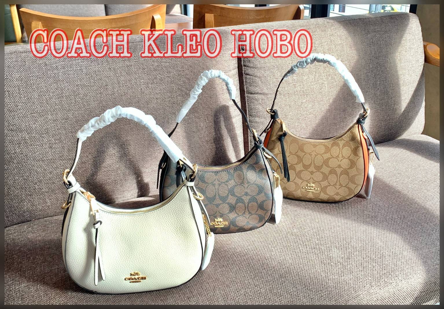 COACH KLEO HOBO BAG ((C7257//C6809//C6807)) พร้อมส่ง คุณภาพเกินเบอร์เลยจ้าา จำนวนจำกัด! กระเป๋าคล้องไหล่หรือสะพายข้างได้ Hobo รุ่นใหม่ล่าสุด ดีไซด์รูปทรงให้ดูเรียลขึ้น หนังแท้นิ่มสวย เปิดปิดกระเป๋าแบบซิปมีหนังห้อยลงมา ภายในกระเป๋าสามารถใส่กระเป๋าเงินใบยาว