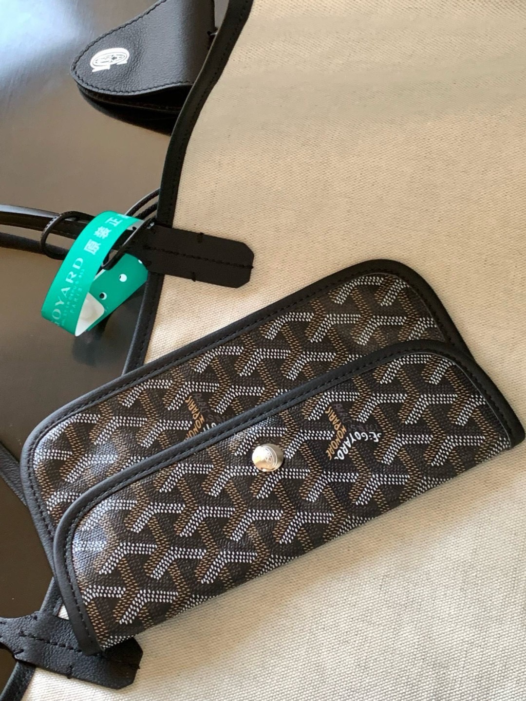 GOYARD GM TOTE BAG กระเป๋าทรงโท้ทใบใหญ่ หนังแท้สวยเป๊ะ เกรดท็อปออริ สลับแท้ 1:1 เกรดดีสุด ใช้ต่างประเทศได้ ผ่านทุก ตม.