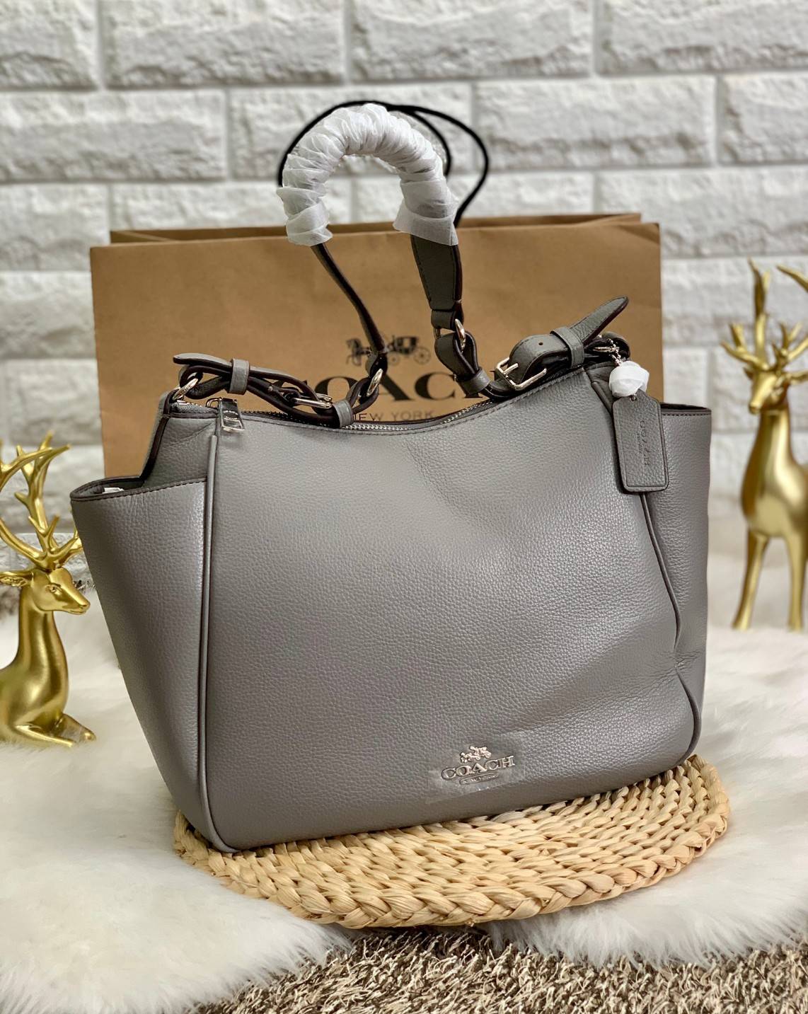 สินค้าออกใหม่ พร้อมคอลเลคชั่นสีใหม่ล่าสุดค่ะ! COACH RORI SHOULDER BAG ((C2855)) พร้อมส่งที่ไทย สวยก่อนใครแน่นอนค่ะ! กระเป๋าสะพายไหล่ หนังแท้ชั้นดีที่สุด หนังนิ่ม ทรงสวย หลงรักแน่นอนค่ะ