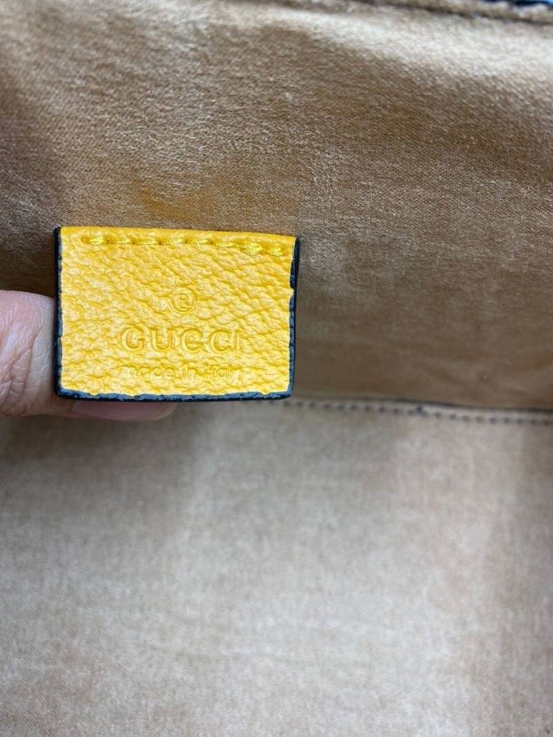 VIP 】หนังแท้ GUCCI MULTICOLOR SMALL GG FLORA BAMBOO PADLOCK BAG พร้อมส่งที่ไทย