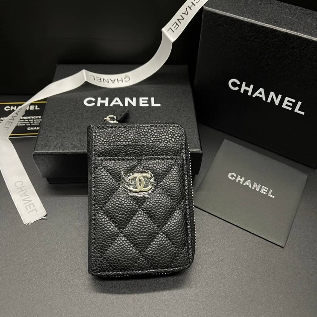 Chanel Wallet / Chanel Card Holder Zippy / Chanel Coin Zippy กระเป๋าสตางค์ชาแนลใบสั้น กระเป๋าใส่บัตร ใส่เหรียญ ภายในตามรูป เกรดออริจินอล ภาพถ่ายจากงานขายจริง ใช้งานต่างประเทศได้