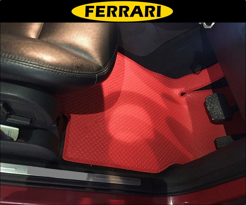 พรมปูพื้นรถยนต์ FERRARI แจ้งรุ่นรถ ปีรถ ทางChat หรือ หมายเหตุ ตอนสั่งซื้อ พรมกระดุมเม็ดเล็ก เข้ารูป ตรงรุ่นรถ