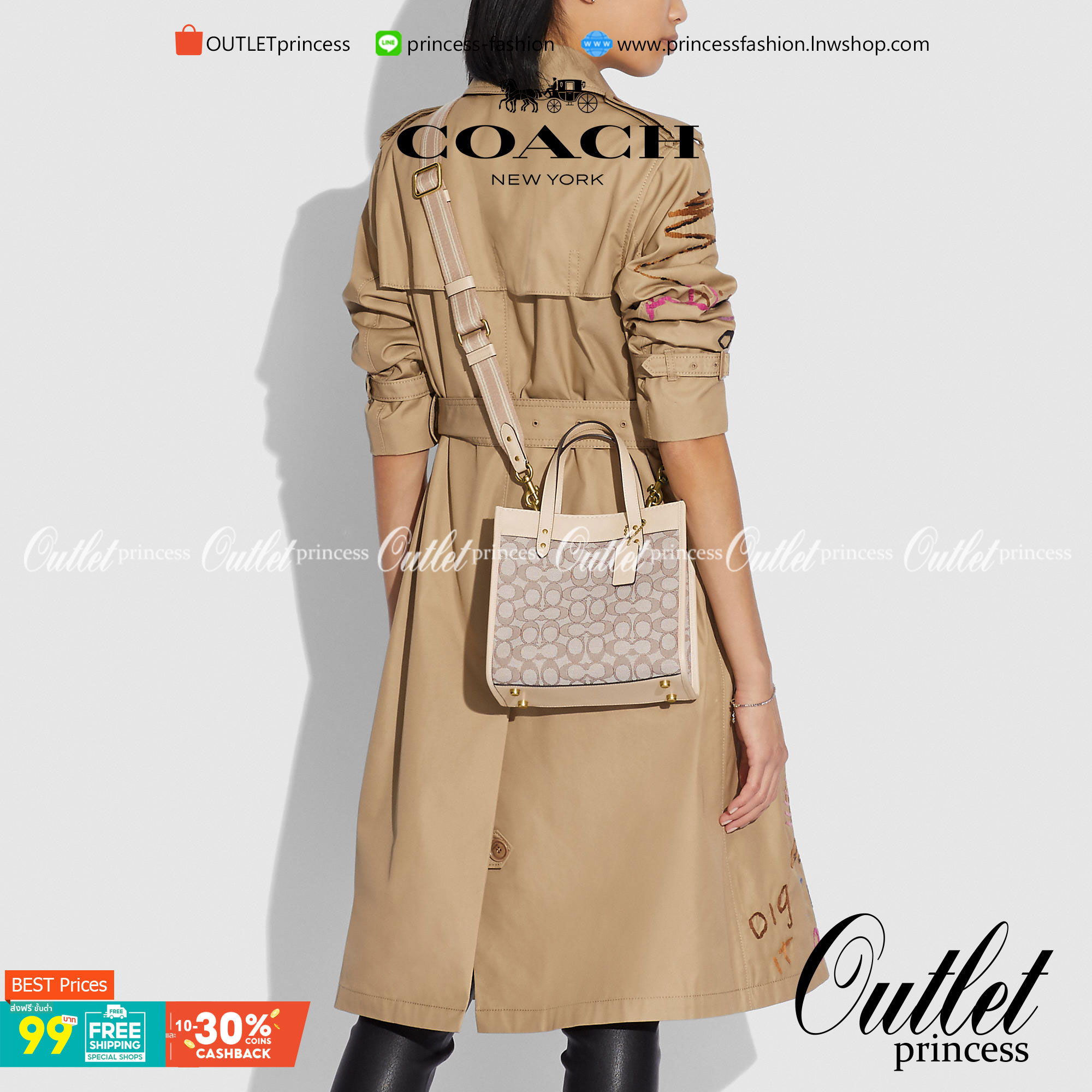 ใบนี้ ช่วยให้ชีวิตง่ายขึ้นเยอะเลย🌈🌺>>COACH FIELD TOTE 22 IN SIGNATURE JACQUARD(COACH C3865) 🍁กระเป๋าถือ สะพาย รุ่น Unisex ใช้ได้ทุกเพศวัย ขนาดเหมาะต่อการใช้งานในแต่ละวันมากๆ //วัสดุ jacquard ลาย signature ตกแต่งดีเทลด้วยหนังแ