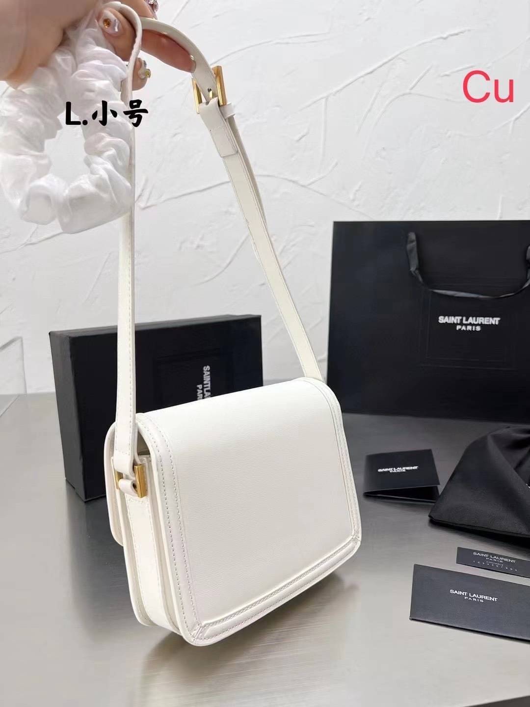 YSL Solferino Leather Shoulder Bag 9" คอลเล็คชั่นน้องโรเซ่ ROSE BP ที่สุดแห่งความคลาสสิก หนังสวยมาก กระเป๋าสะพายรุ่นที่สาวๆ ทุกคนควรมีติดตู้