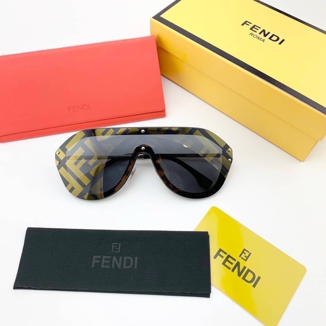 FENDI SUNGLASSES *ขอบครีม* แว่นตาเฟนดิ เกรดออริจินอล 1:1 งานสวยสุด คุณภาพดี Hi-quality กันแดดเต็มประสิทธิภาพ UV400 ภาพถ่ายจากสินค้าจริง