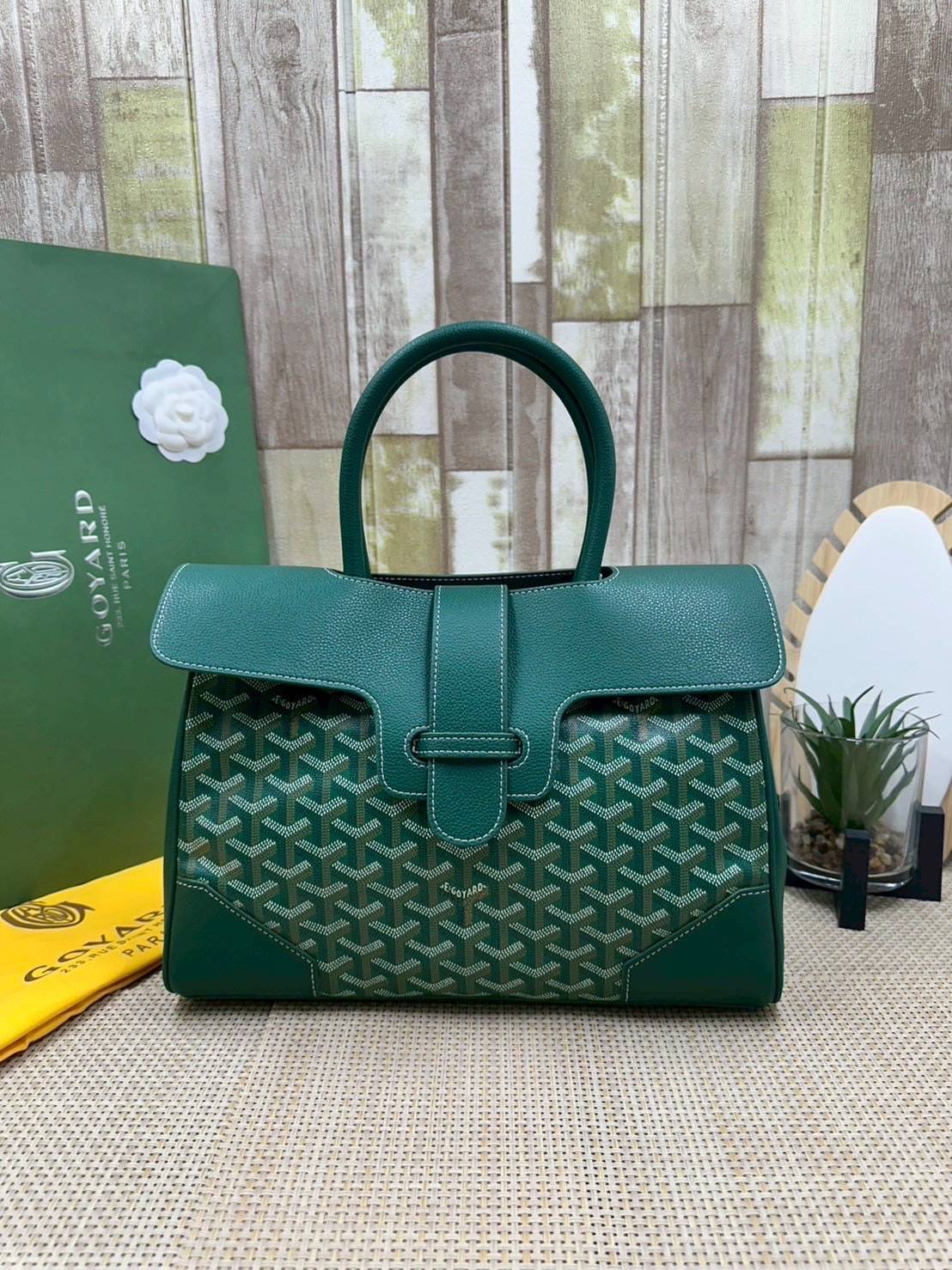 5 สี ORI หนังแท้ | Goyard Saigon Tote Bag กระเป๋าสะพายทรงโท้ท พร้อมหูจับใช้งานง่าย ภายในโล่งกว้าง หรูหราลงตัว