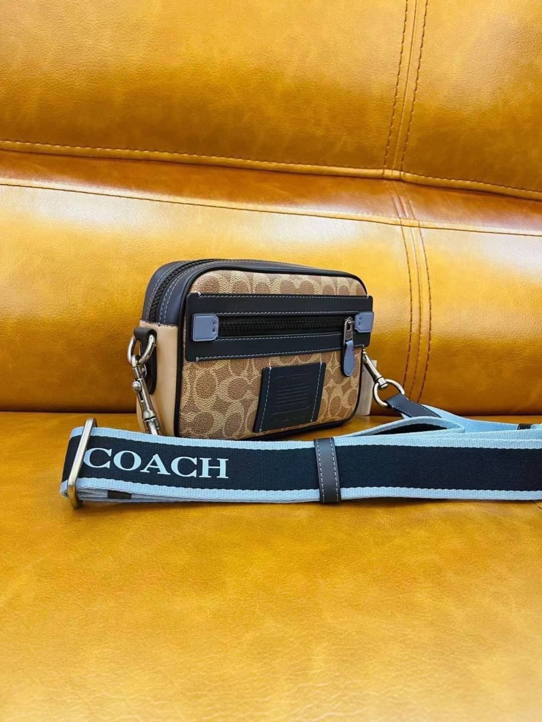 OUTLET 】Coach Mens 91460 camera bag slingbag พร้อมส่งที่ไทย