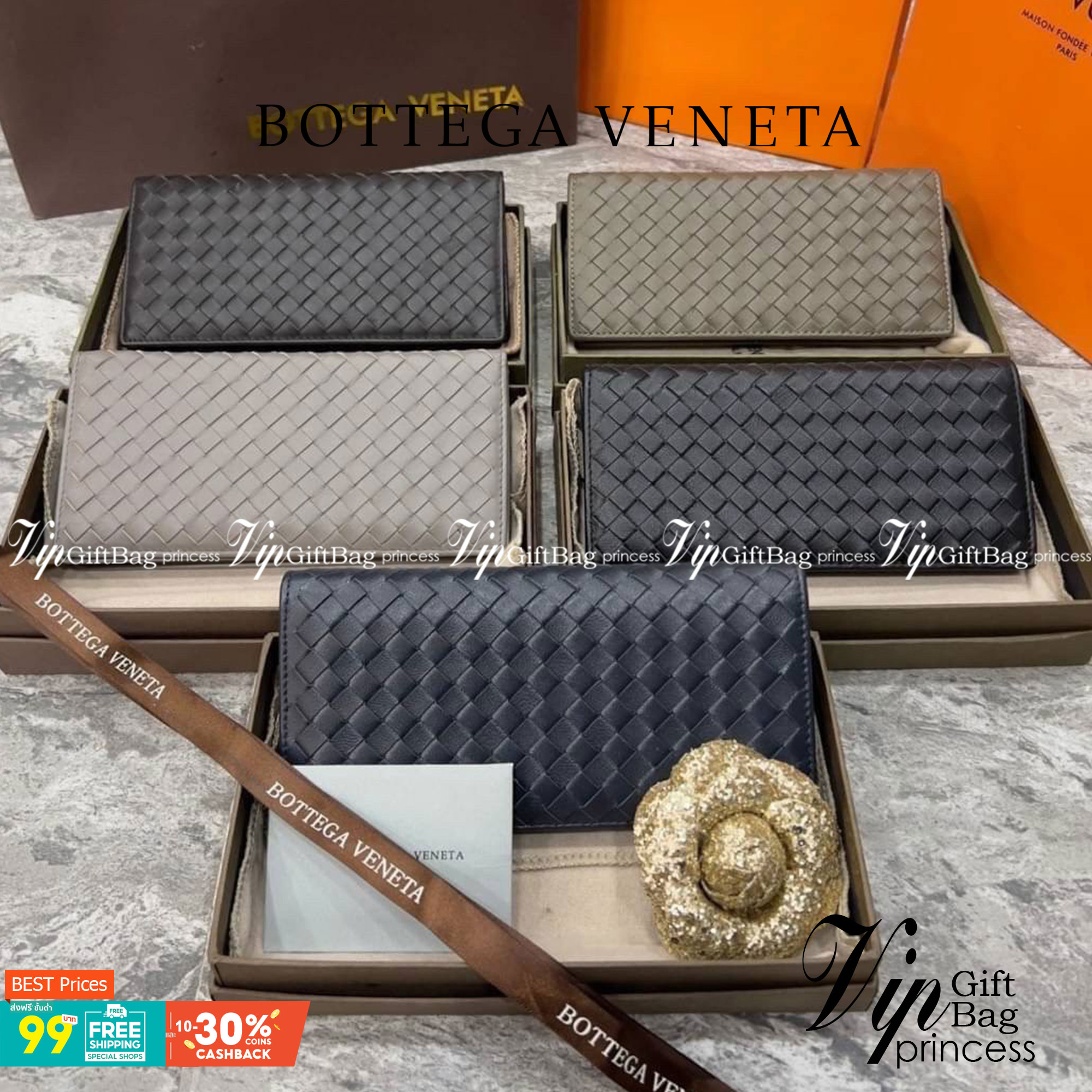 VIP 】หนังแท้ BOTTEGA VENATA WALLET กระเป๋าสตางค์ใบยาว รุ่นตามหา มาเท่าไหร่ไม่เคยพอเลยค่า เป็นรุ่นคลาสสิกที่หยิบมาใช้งานได้บ่อยที่สุด งานหนังแท้ทั้งใบสวยมากนะคะ ใช้ทนทานได้นานเลย ภาพสินค้าถ่ายจากงานขายจริง พร้อมส่งที่ไทยราคาสุดคุ้มห้ามพลาดค่ะ!