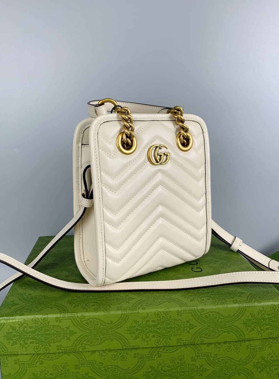 ORI 🥂 GG Marmont matelassé mini bag / Gucci Marmont mini bag เกรดใช้งานสลับใบจริงได้ เทพออริจินอล ภาพสินค้าถ่ายจากงานขายจริง ใช้งานต่างประเทศได้