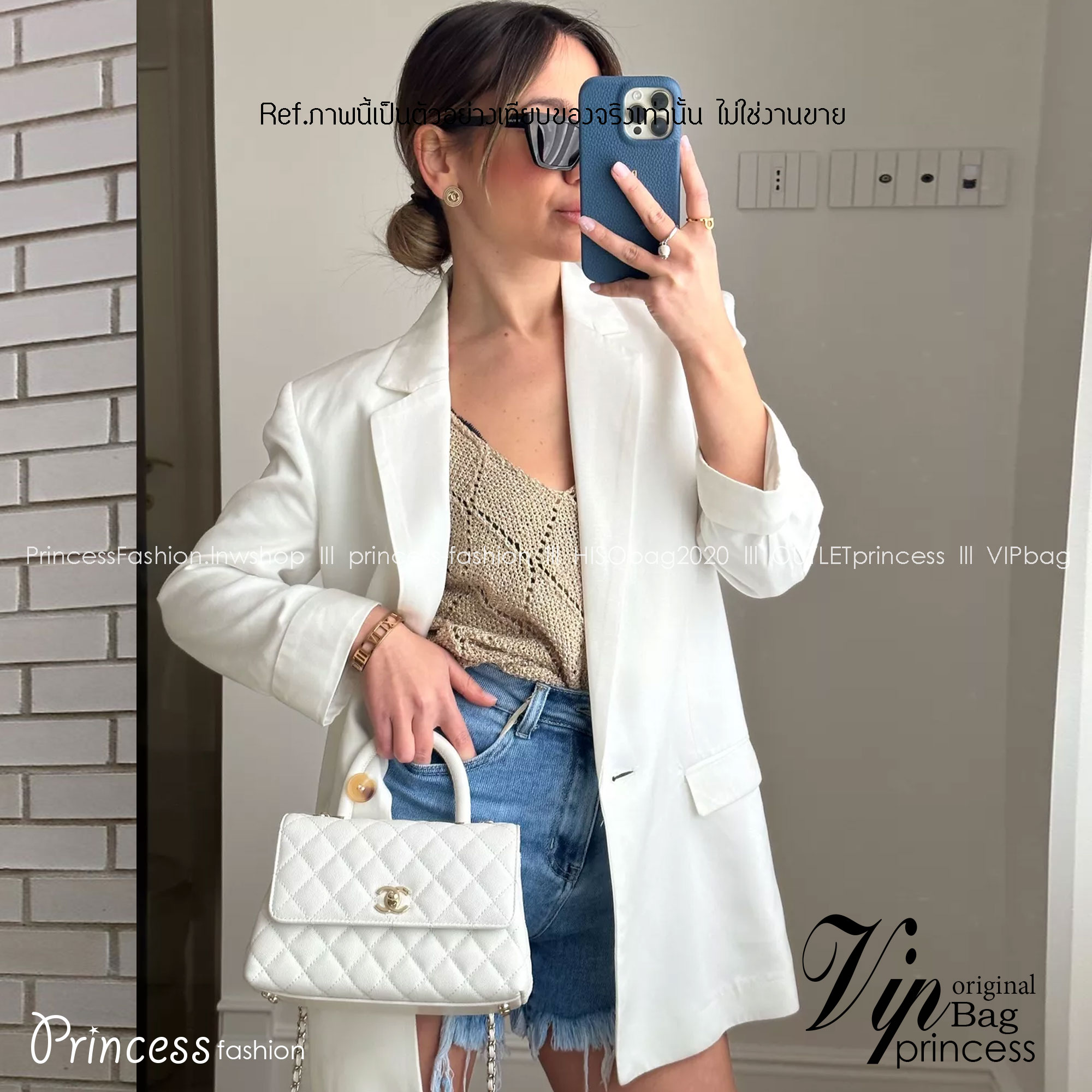 Chanel Coco Top Handle Bag 9" / Chanel Bag พร้อมส่ง กระเป๋าสะพายสุดคลาสสิค สวยหรูพร้อมมือจับในตัว งานหนังเรียบ อะไหล่ทองสวยมาก มาพร้อมกล่อง อปก ครบเซ็ท รอบนี้จัดราคาพิเศษสุดคุ้มค่ะ ใช้งานต่างประเทศได้ ภาพถ่ายจากงานขายจริง