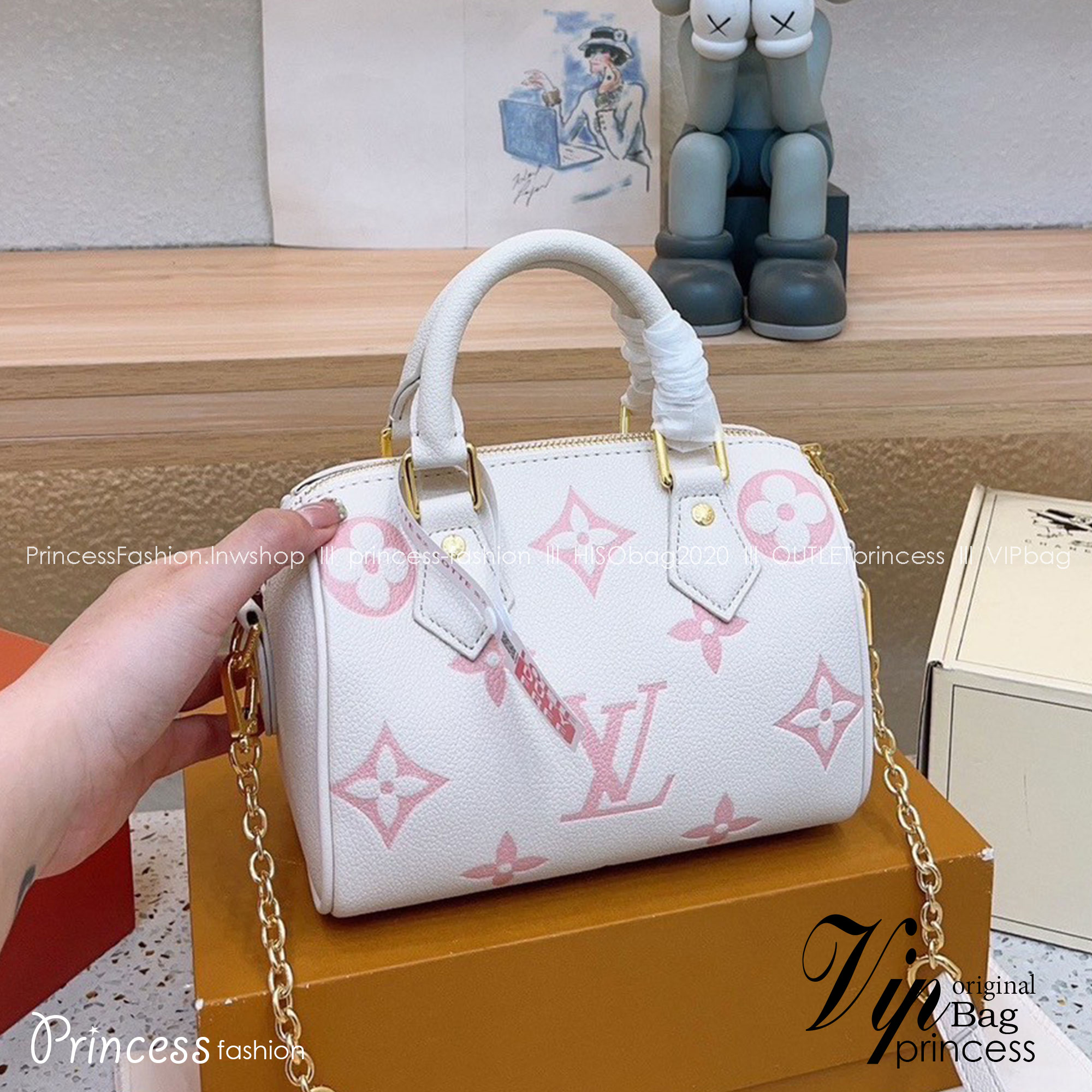 LV Speedy Bandoulière 20 Bicolor Monogram Bag / LV BAG พร้อมส่ง 4 สี Rare item น้องกระเป๋าทรงหมอนไซส์น่ารัก ดีไซน์น่าใช้มากๆ