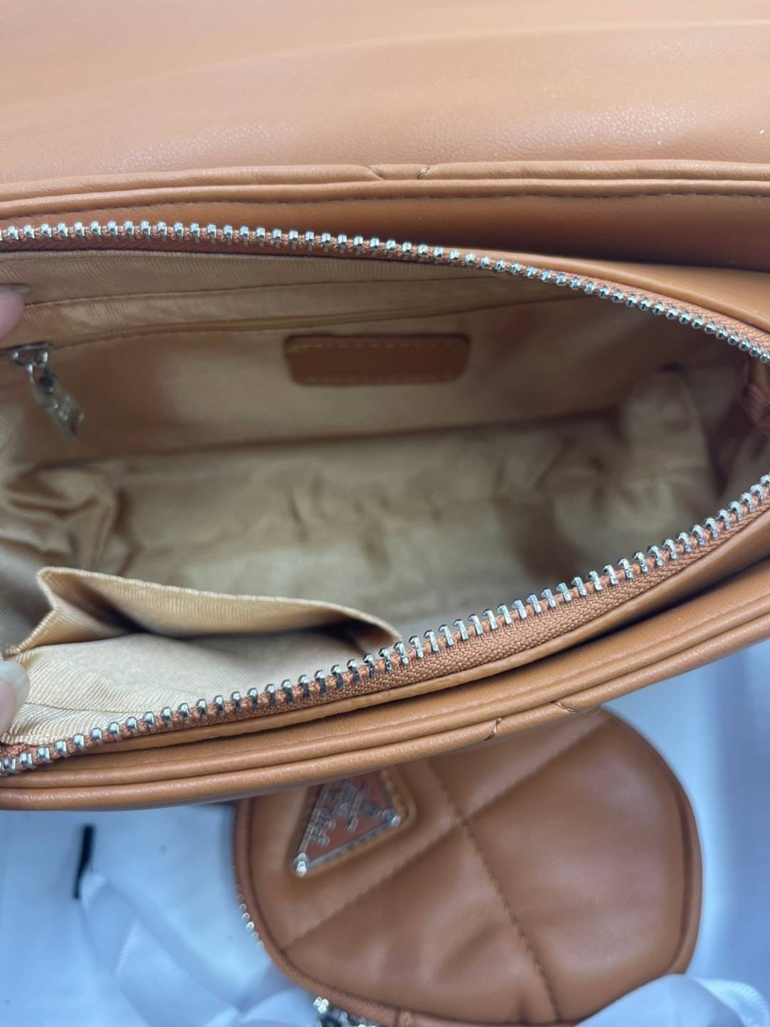 VIP 】PRADA System nappa leather patchwork bag หนังแท้ พร้อมส่งที่ไทย 6 สี