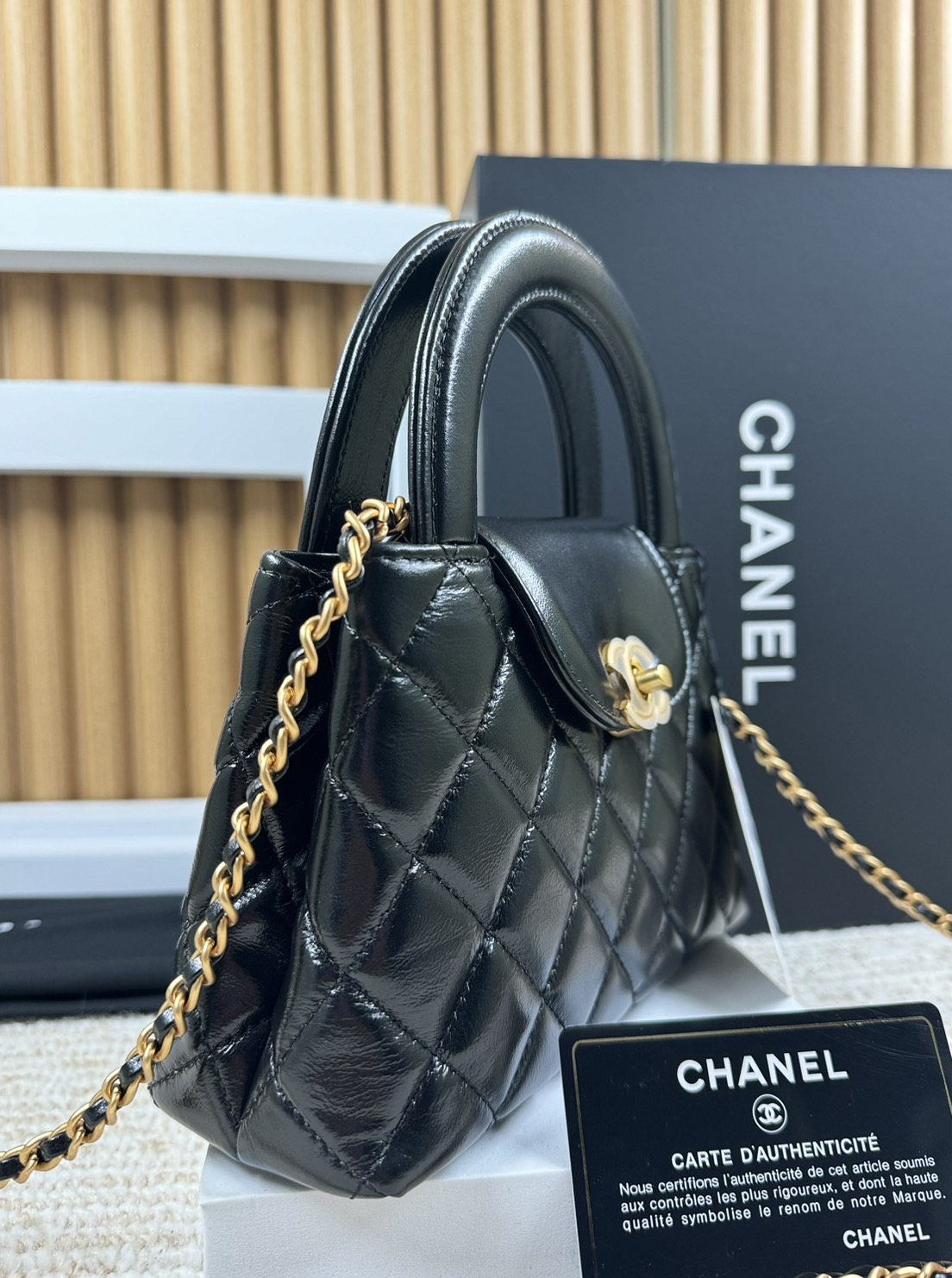 Chanel mini kelly flap bag เกรดออริ สลับแท้ 1:1 ใช้งานต่างประเทศได้
