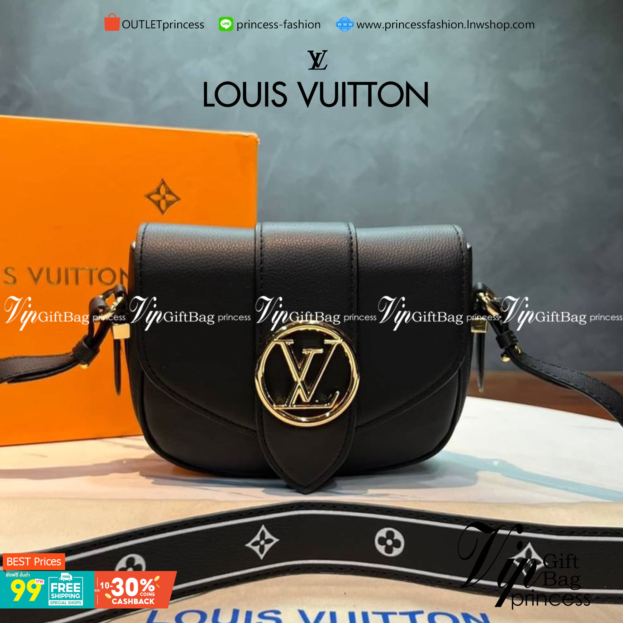 VIP 】หนังแท้ Louis Vuitton Crossbody & Shoulder Bag พร้อมส่งที่ไทย 4 สี