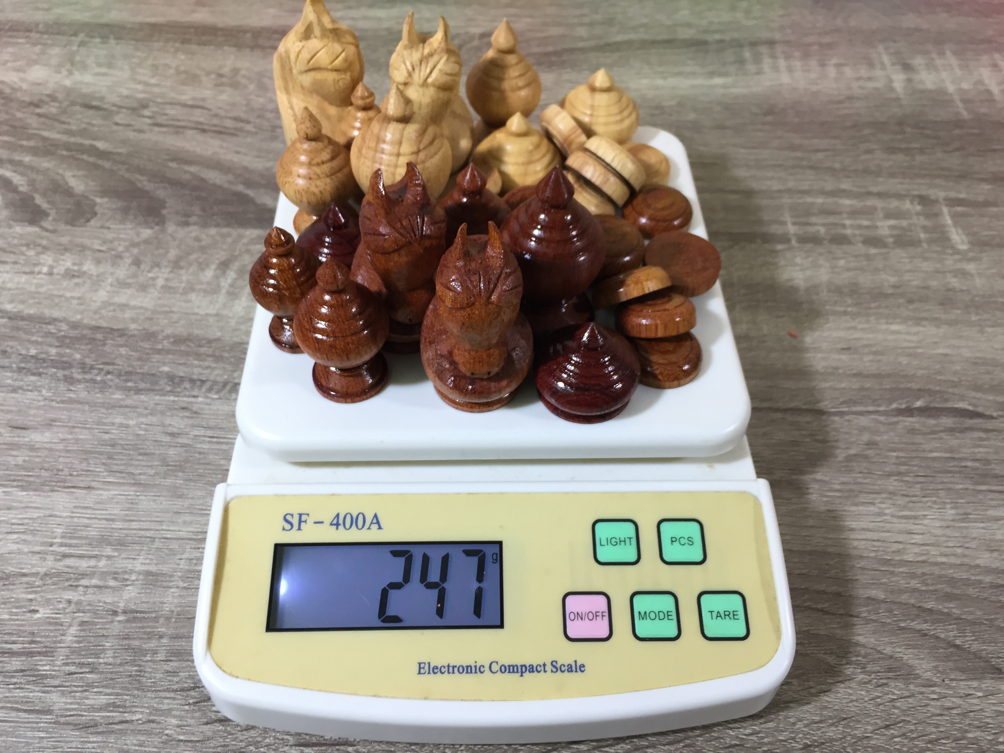 ตัวหมากรุกชุดนกุล (ขุนสูง 6cm.ฐาน 2.6cm.)