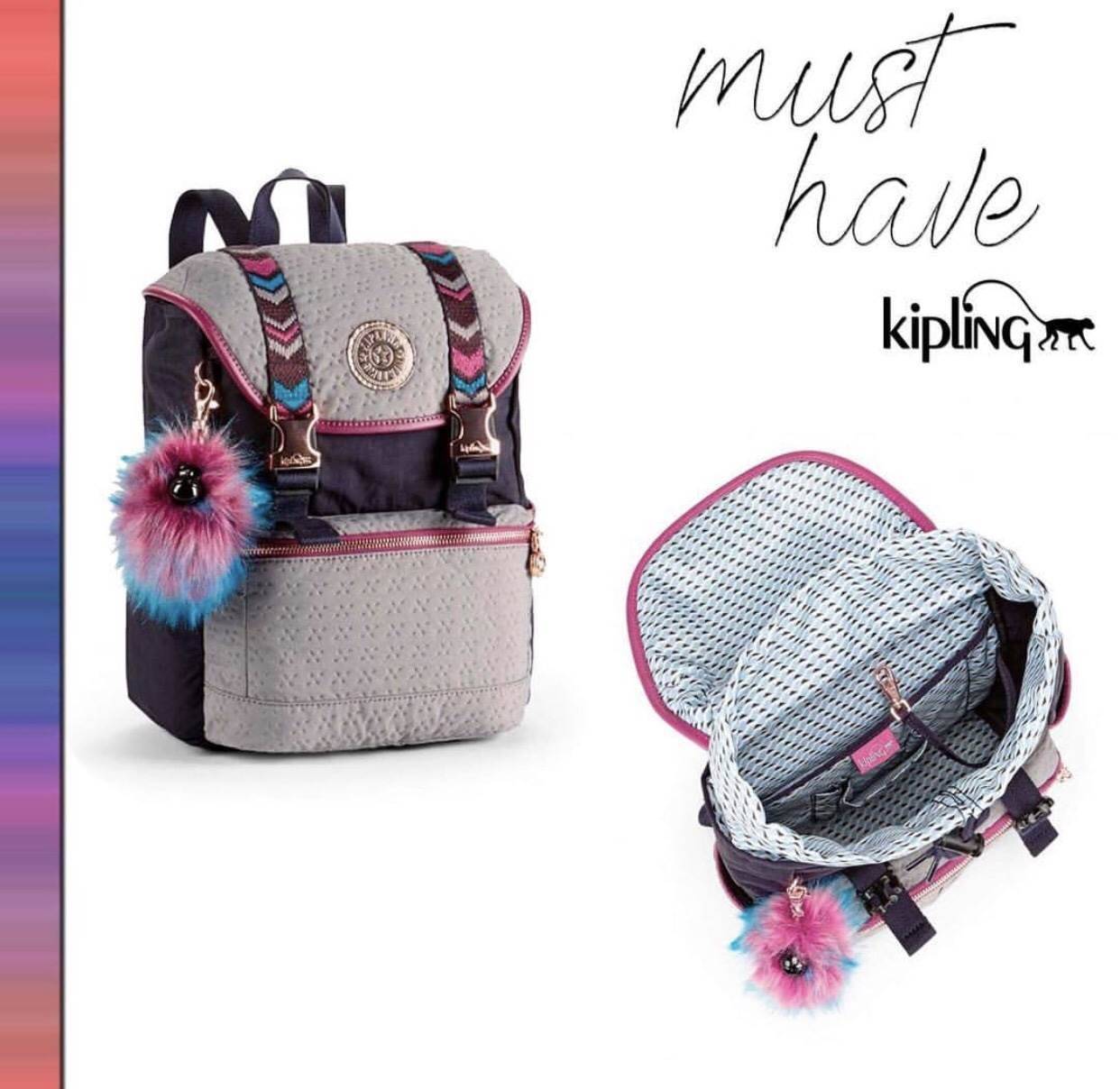 ห้ามพลาด..พร้อมส่งความสวย! NEW ARRIVAL! KIPLING EXPERIENCE PREMIUM BACKPACK 2018 รุ่นใหม่ล่าสุดใบใหญ่วัสดุ Nylon+Polyester100% น้ำหนักเบา Multicolor ลวดลายสวยตามคอนเซปคอลเลคชั่นใหม่ มีช่องซิปใส่ของด้านหน้า1ช่อง ช่องใส่ของด้านข้าง2ฝั่ง หัวซิปโลโก้เเบรนด์หร