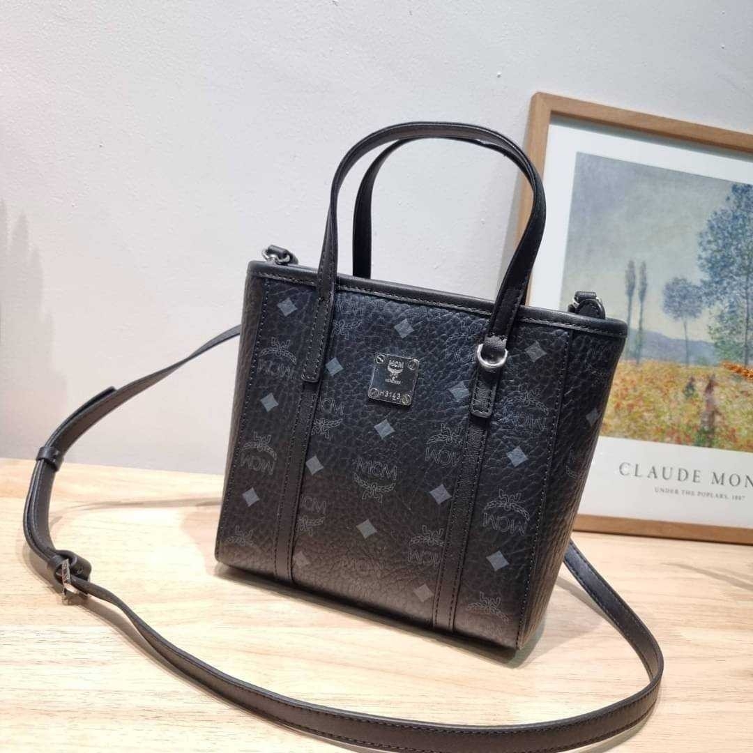 M.C.M MINI TONI SHOPPER IN VISETOS กระเป๋าถือ/สะพายข้าง ทรงโท้ทไซส์มินิ สวยคลาสสิค เกรดท็อปออริ 1:1 สลับแท้ ใช้งานต่างประเทศได้