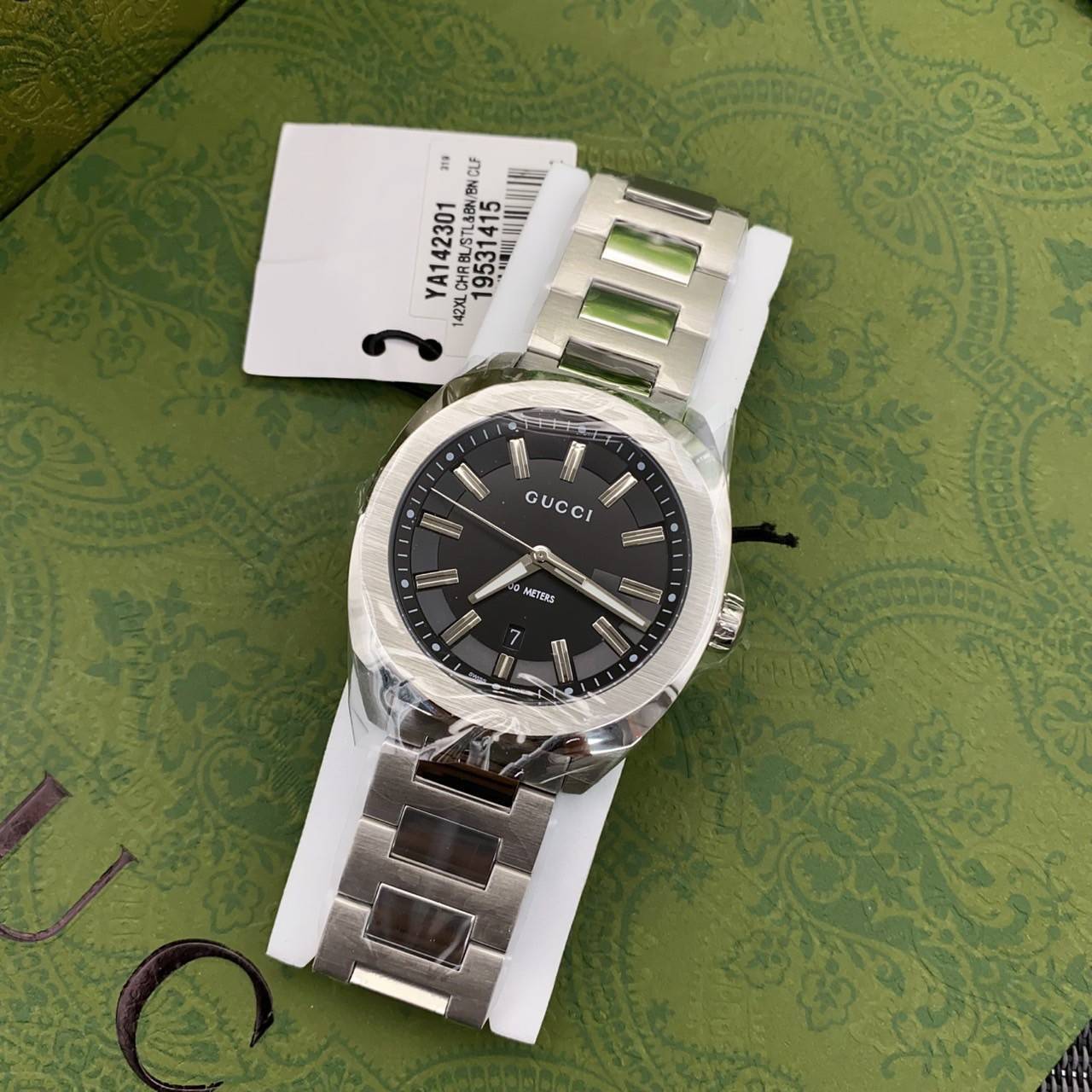 สลับแท้ เกรดเทพ นาฬิกากุชชี่ ROLEX WATCH grad original +box full set Size 41mm