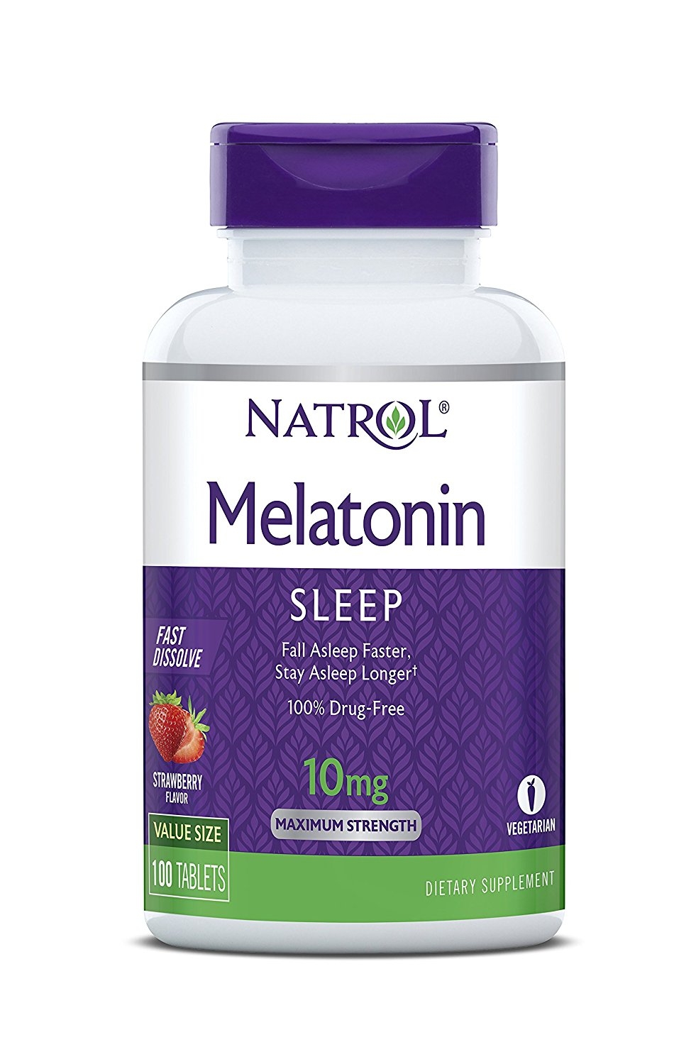 (Pre-order) Natrol Melatonin Fast Dissolve Strawberry 10 mg 100 Tablets