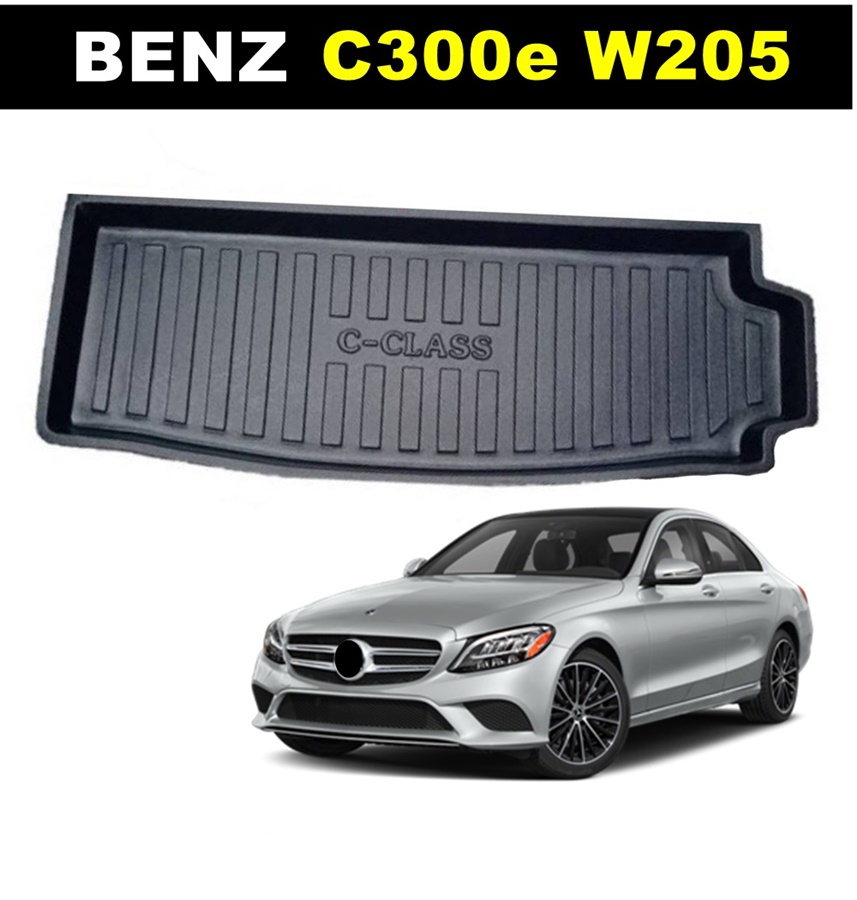 ถาดท้ายรถ BENZ C300e W205 ถาดล่าง สวยงาม ทนทาน เข้ารูป ป้องกันน้ำ กันฝุ่น กันเปื้อน100%