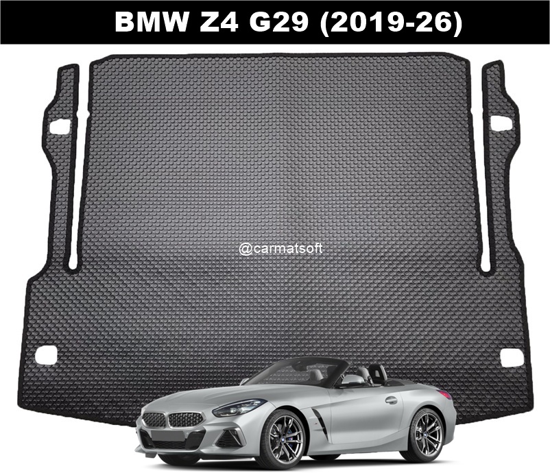 แผ่นปูท้ายรถยนต์ BMW Z4 G29 (2019-26) ลายกระดุมเล็กPVC