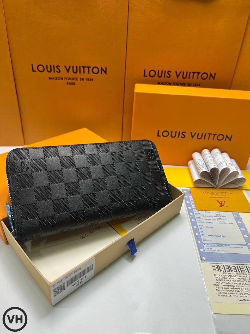 ORI หนังแท้ | LV Zippy Horizontal Monogram Shadow / LV LongWallet กระเป๋าสตางค์ใบยาว กระเป๋าสตางค์ซิปรอบ