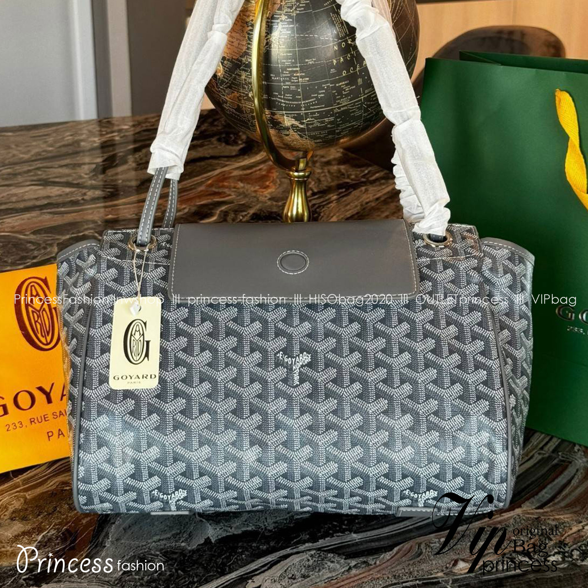 พร้อมส่ง 8 สี GOYARD Rouette Souple Bag 30cm กระเป๋าสะพายแบรนด์หรูสัญชาติฝรั่งเศส 🧡 เกรดออริจินอล 1:1 สลับแท้ ใช้งานต่างประเทศได้