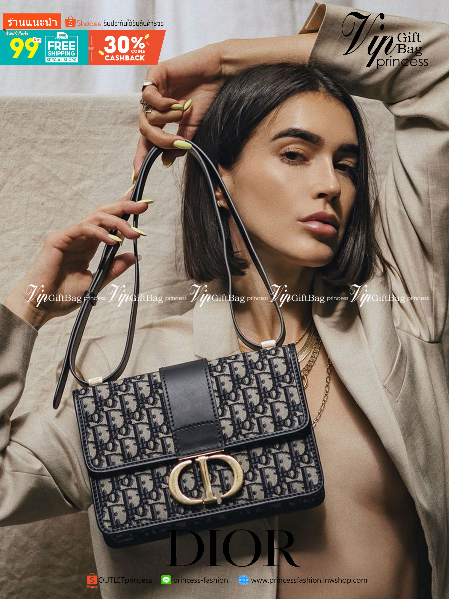 หนังแท้ CHRISTIAN DIOR 30 MONTAIGNE BAG Oblique Jacquard เอกลักษณ์ของความหรู น้ำหนักเบา ไอเท็มหายาก!! Best seller!! ยกให้น้องเลย!! ดีไซน์เรียบหรูในความเป็นเอกลักษณ์ ใช้งานง่าย สะดวก ได้ทุกโอกาส แนะนำเป็น everyday bag ติดตัวไว้เลยจ้าสาวๆ พร้อมส่งที่ไทย ภาพ