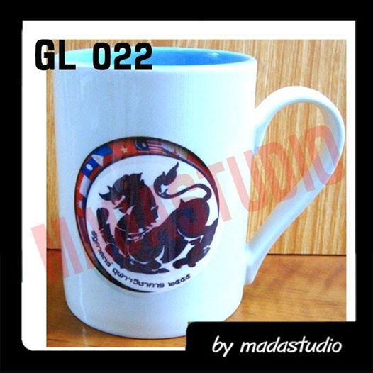 แก้วมัค GL022 สกรีนรัฐศาสตร์ จุฬา