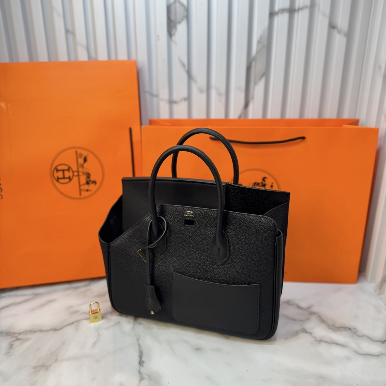 ORI หนังแท้ | Hermes Birkin Desordre 30 Bag กระเป๋าสะพายดีไซน์ใหม่ หรูหรา