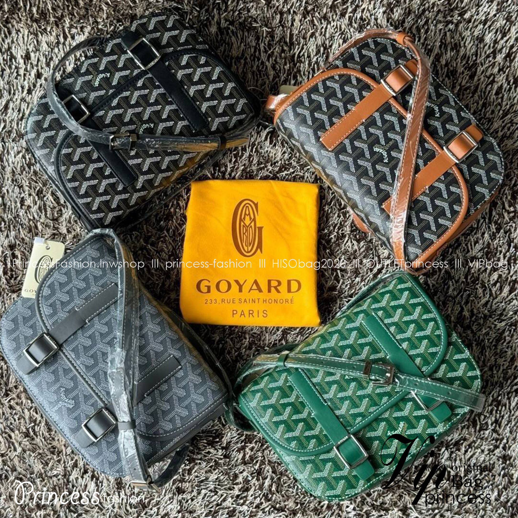 พร้อมส่ง 4 สี GOYARD Belvedere Messenger กระเป๋าสะพายแบรนด์หรูสัญชาติฝรั่งเศส 🧡 เกรดออริจินอล 1:1 สลับแท้ ใช้งานต่างประเทศได้