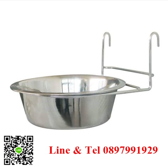 ชามอาหารสแตนเลส แบบแขวน ชามแขวน ชามสแตนเลส ชามอาหารสุนัขอย่างดี