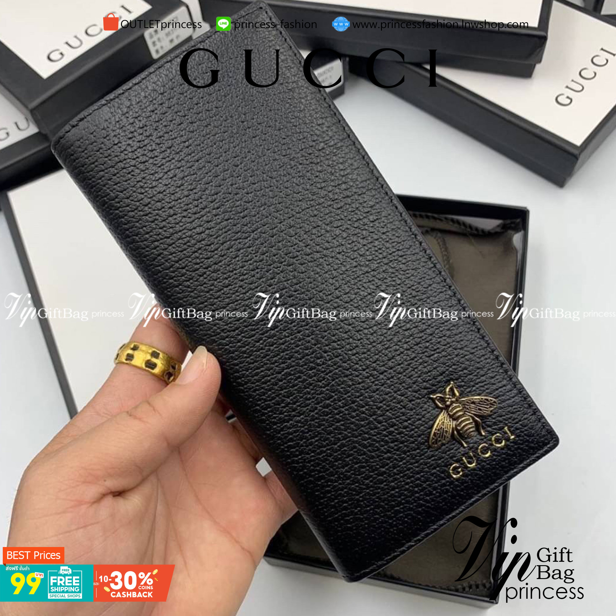 หนังแท้ GUCCI Men Long Wallet รุ่นใหม่ล่าสุด!! หนังสวยเริด ดีงามมากค่าาา กระเป๋าสตางค์ใบยาว ดีไซน์ใหม่ สวยดูหรู ถือใช้กำลังเหมาะมือ ใส่บัตรได้เยอะ ใส่ธนบัตรได้ทุกชนิด มาครบ set พร้อมส่ง!! เป็นไอเท็มที่หนุ่มๆต้องมีจริงๆจ้า 😎😎