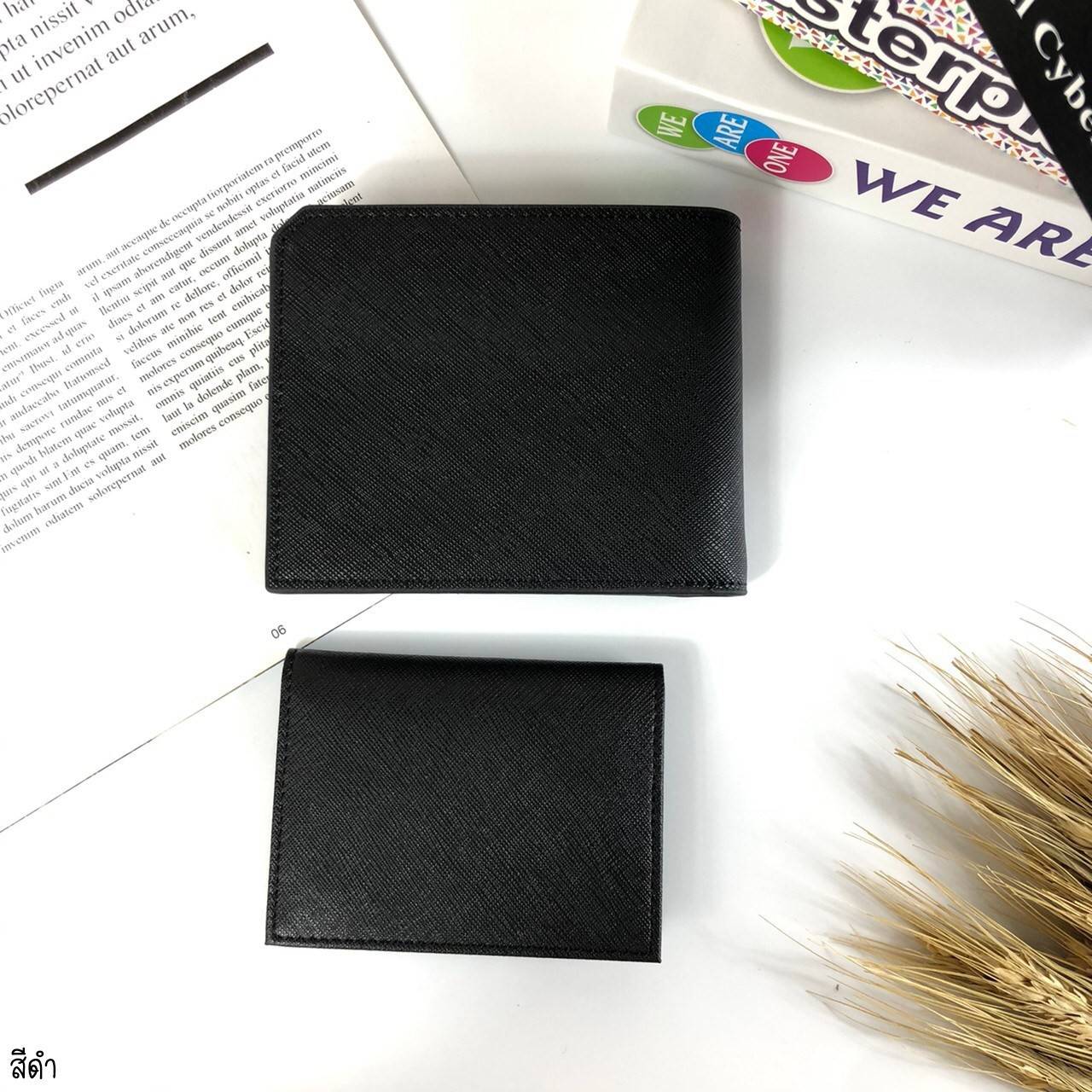 ของแท้ 100% Calvin Klein Leather Belt & Wallet Set เซตสุดคุ้ม ซื้อ 1 ได้ ถึง 3 จะมอบเป็นของขวัญหรือใช้เองก็แนะนำเลยค่าา สีดำ