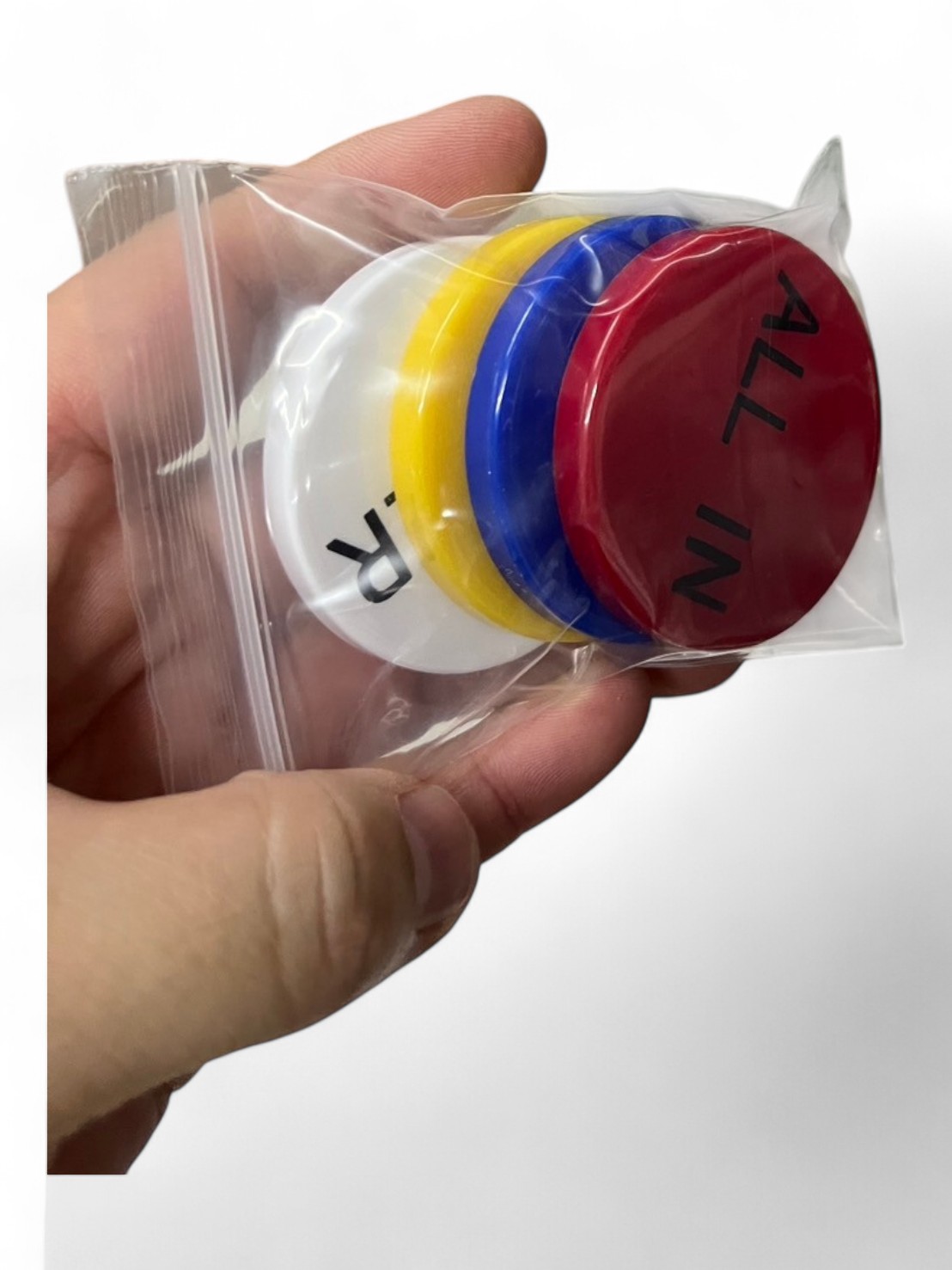 เหรียญดีลเลอร์ บิ๊กบาย สมอลบาย หนา 6 มิล เส้นผ่าศูนย์กลาง5 cm. (Dealer, Big blind, Small Blind)