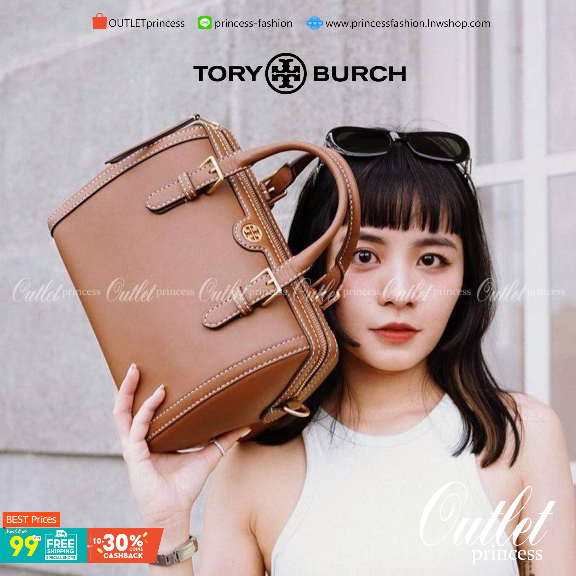 TORY BURCH FACTORY BOSTON BAG กระเป๋าถือหรือสะพายรุ่นใหม่ล่าสุดจาก TORY BURCH FACTORY วัสดุ Calf Skin หนังเรียบสวยอยู่ทรงดีไซน์โดดเด่นทรง Boston เปิดปิดด้วยซิปสะดวกใช้ขนาดกำลังดีใส่กระเป๋าสตางค์ยาว มือถือของใช้ได้เยอะ หูหิ้วจับถนัดมือสายสะพายยาวถอดปรับได้