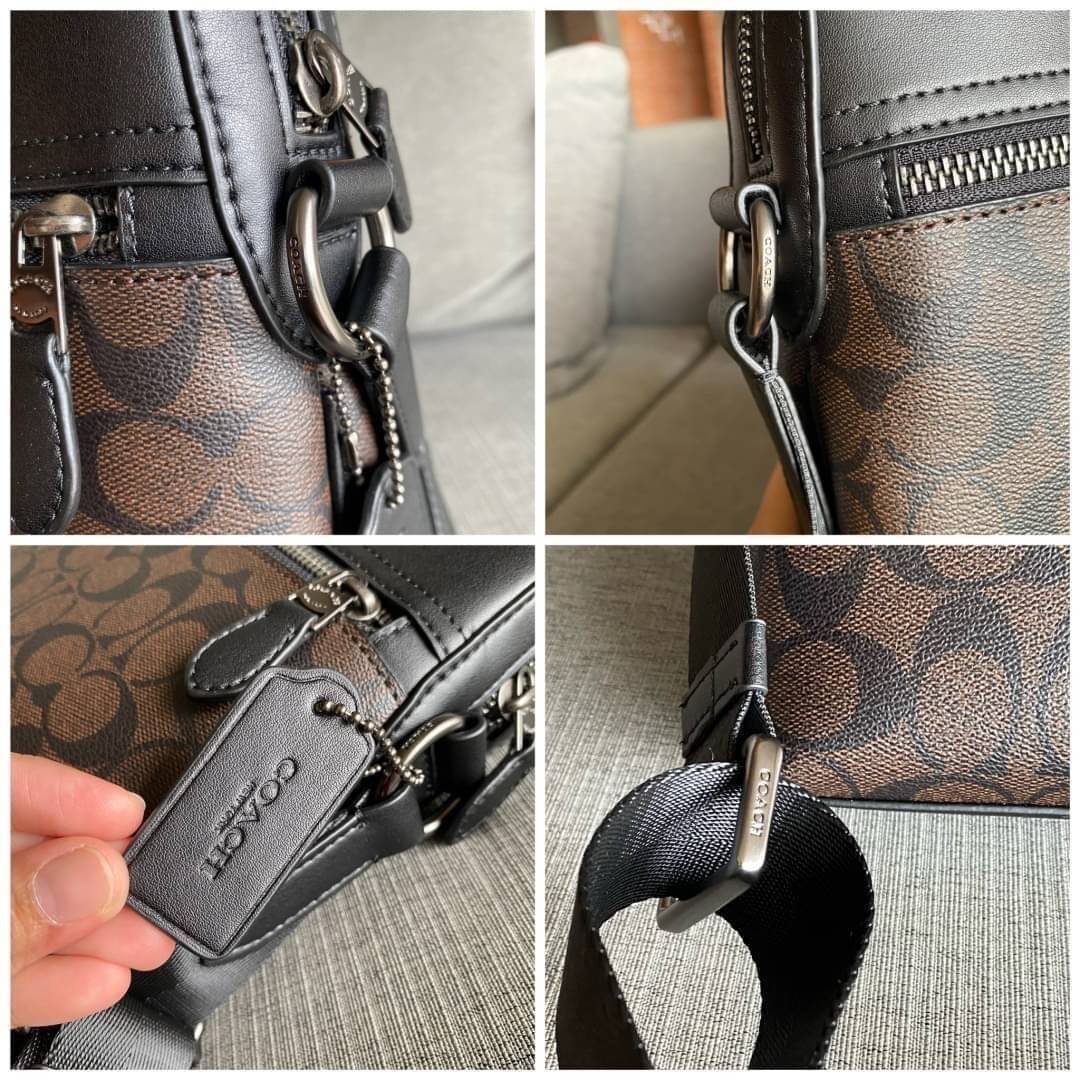 COACH HOUSTON FLIGHT BAG IN SIGNATURE CANVAS (F73336) ขายดีตลอดกาล!! คลาสสิคไม่มีใครเกิน!! กระเป๋าสะพายข้างทรงแมสเซ็นเจอร์ยอดฮิต ทรงสวย ดูดี 🔥 เป็นอีกรุ่น ที่พลาดแล้วต้องรอนานมากๆ ฮ๊อต ฮิต สุดๆ ใช้ได้ทุกเพศ Unisexสุดๆ เท่ห์มากบอกเลย จะออกงานไหน ไม