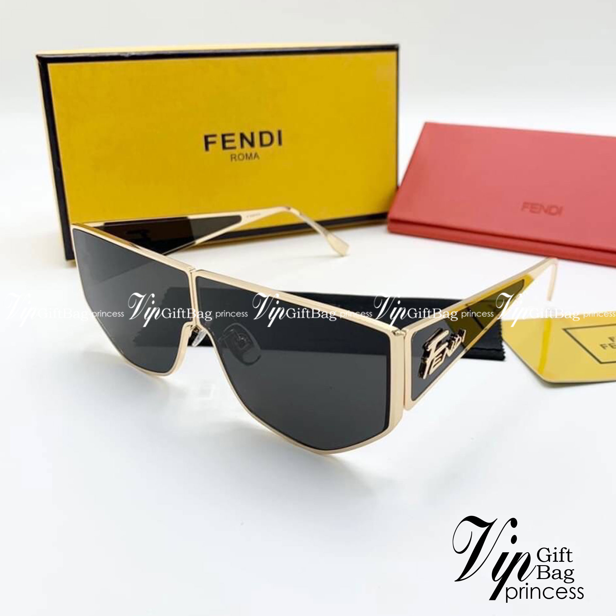 FENDI SUNGLASSES แว่นตาเฟนดิ เกรดออริจินอล 1:1 งานสวยสุด คุณภาพดี Hi-quality กันแดดเต็มประสิทธิภาพ UV400 ภาพถ่ายจากสินค้าจริง