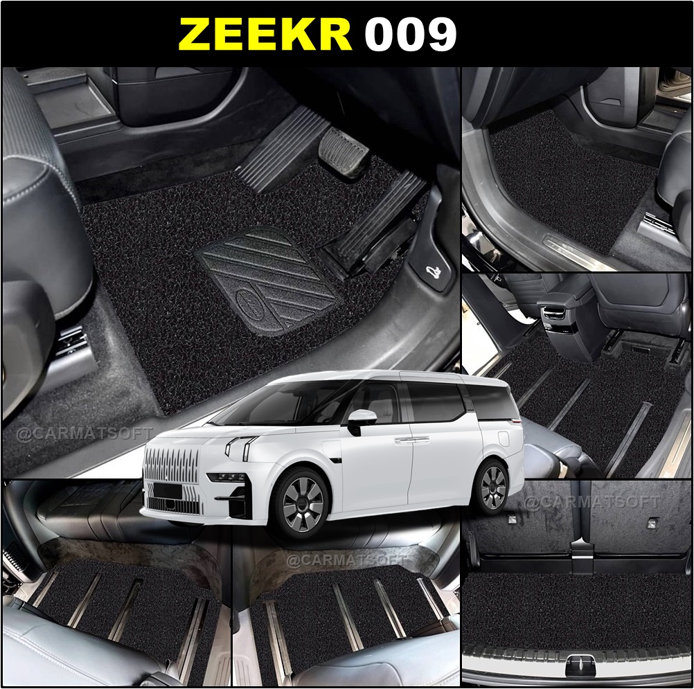 พรมไวนิลดักฝุ่น ZEEKR 009 พรมดักฝุ่นในรถ ซีคเกอร์ เกรดA ใยหนานุ่มพิเศษ เข้ารูป เต็มคัน