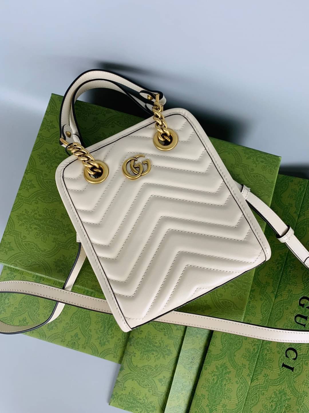 ORI 🥂 GG Marmont matelassé mini bag / Gucci Marmont mini bag เกรดใช้งานสลับใบจริงได้ เทพออริจินอล ภาพสินค้าถ่ายจากงานขายจริง ใช้งานต่างประเทศได้