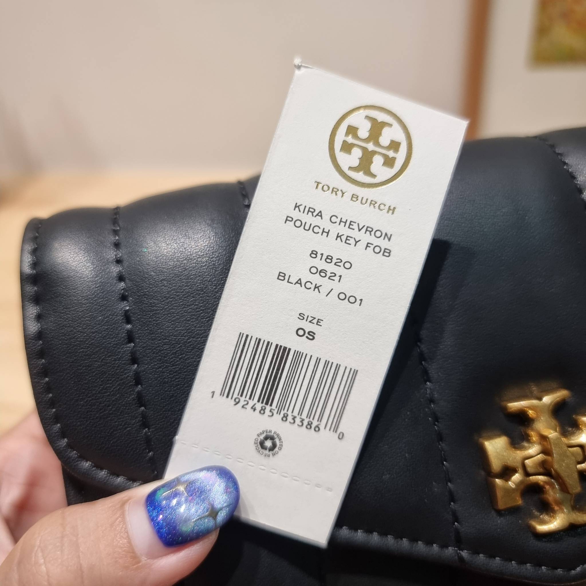 TORY BURCH KIRA CHEVRON POUCH KEY FOB / Tory wallet bag กระเป๋าสตางค์ใบยาวรุ่นใหม่ คอลเลคชั่น 2023 หรูหราทุกสี ดีไซน์คงความคลาสสิค ขนาดกำลังดี สัมผัสดีมาก