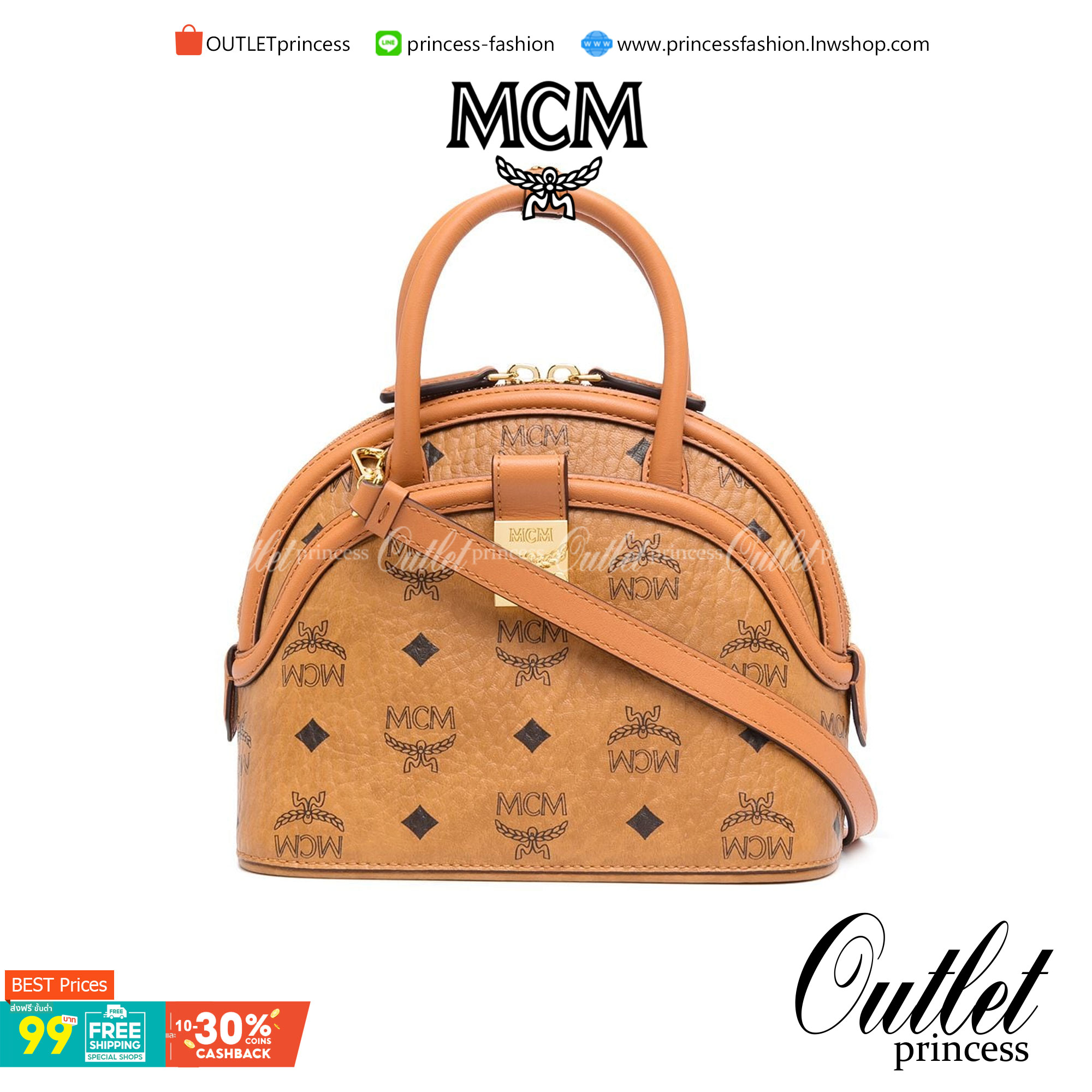 M.C.M SMALL ANNA TOTE คอลเลคชั่นใหม่ดีไซน์ไม่ซ้ำใคร รุ่นนี้เป็น seasonal หายากไปอีก กระเป๋าถือ/สะพายข้าง ทรงยูนีคโดดเด่น น่าใช้ หูจับในตัวมาพร้อมสายรัดเก็บ วัสดุหนังแคนวาสคุณภาพดี ตกแต่งตัวกดล็อคเอกลักษณ์ เปิด-ปิดด้วยซิป ภายในเป็นช่องโล่ง ใส่ของได้สบายๆ ต