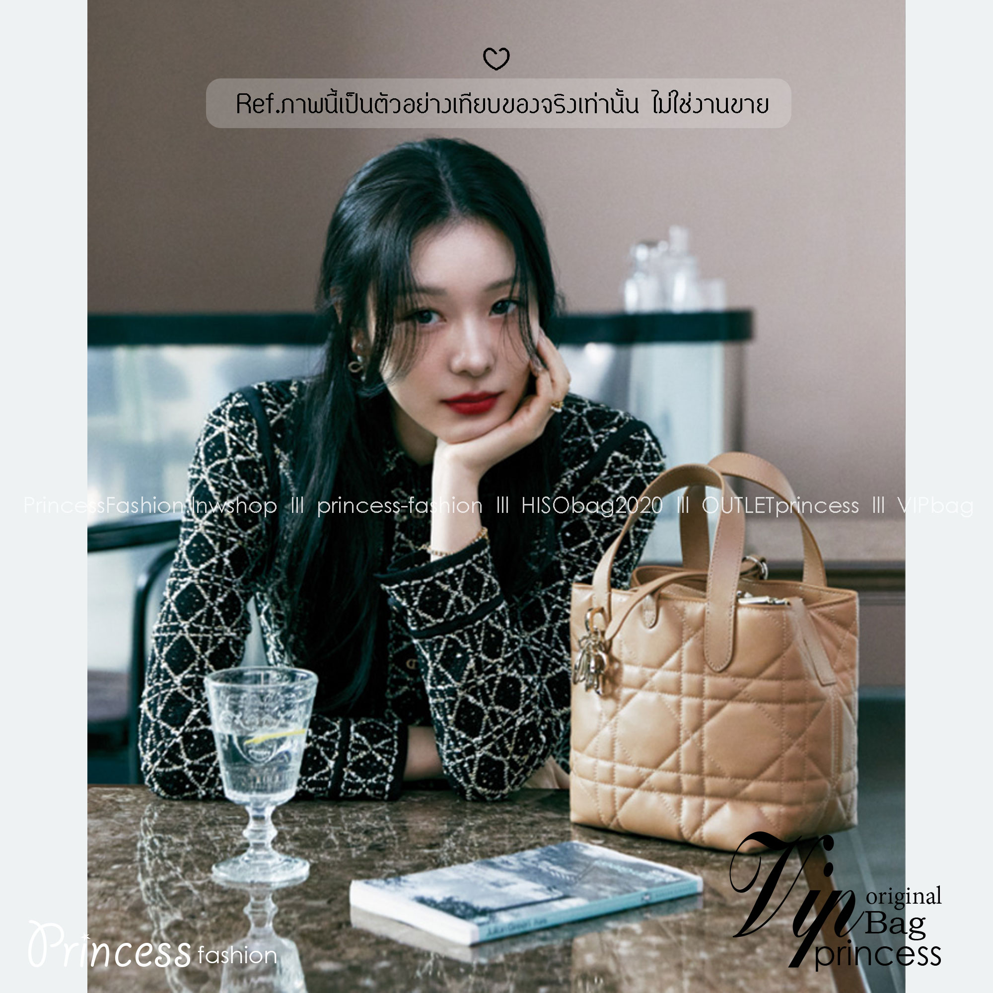 Dior Small Dior Toujours vertical tote bag 18cm กระเป๋าสะพายทรงบัคเก็ตไซส์ใหม่กะทัดรัด คลาสสิคหนังสวยหรูหราเกินราคา ดีไซน์นุ่มนวลทันสมัย