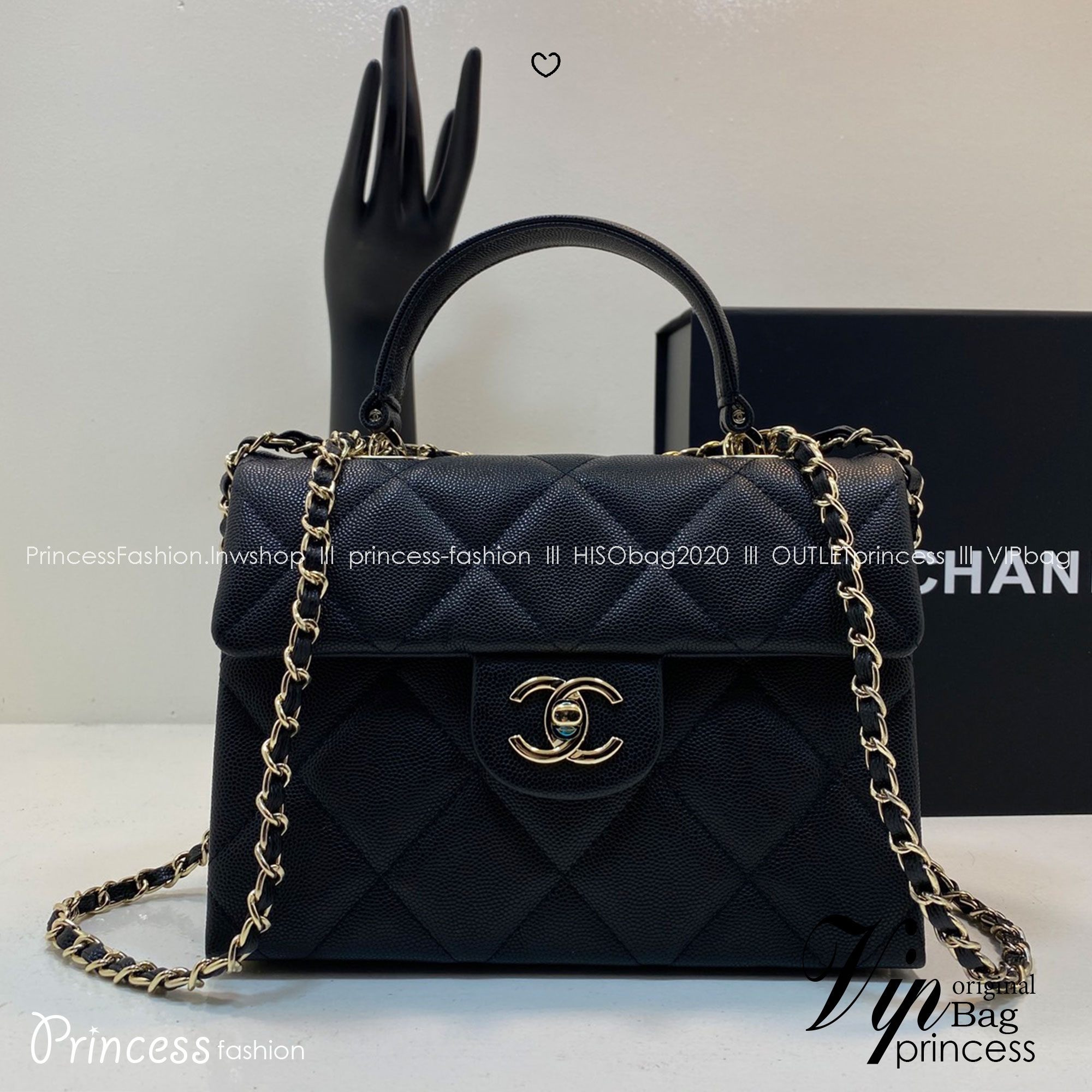 CHANEL 23S Classic Top Handle Flap Bag / Chanel Flap Bag With Top Handle กระเป๋าสะพายคลาสสิก สวยหรูตามเอกลักษณ์แบรนด์